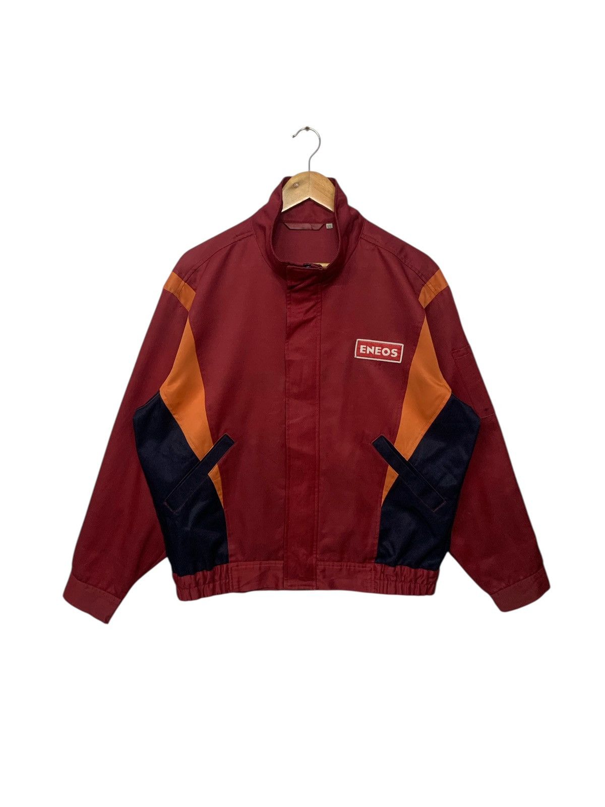 Vintage Vintage Eneos "Initial D" Big Logo Zipper Down Worker Jacket Size US L / EU 52-54 / 3 - 1 Thumbnail