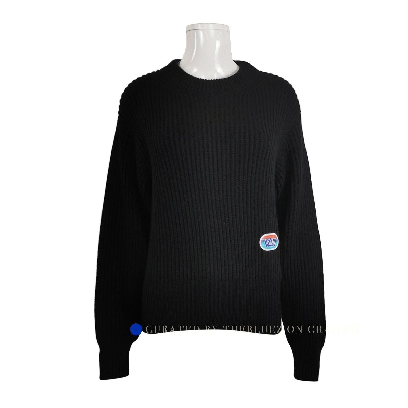 Louis Vuitton Cashmere Logo Sweater in Black Size US XS / EU 42 / 0 - 1 Thumbnail