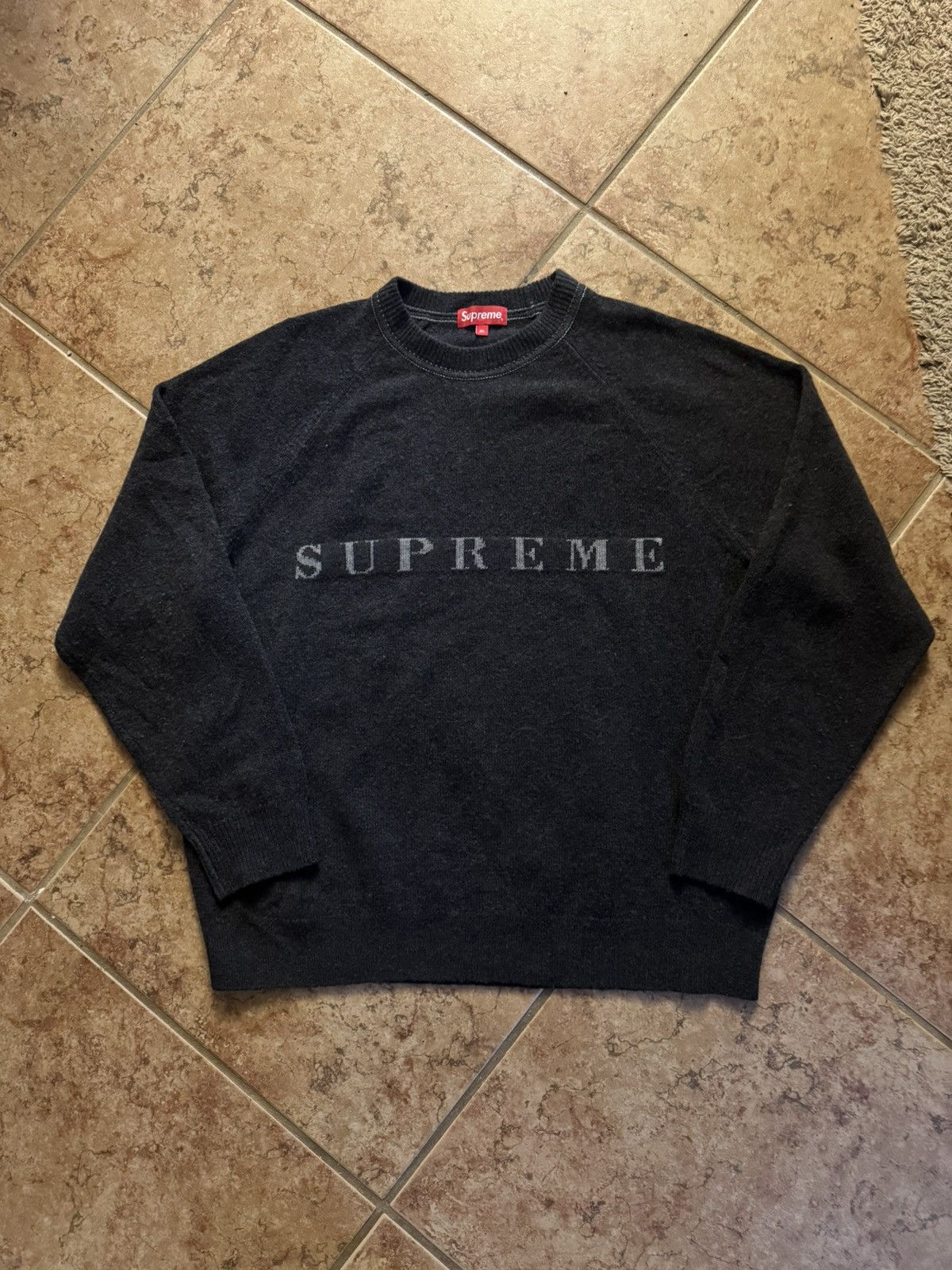 Supreme SS19 Supreme Stone wash sweater Size US XL / EU 56 / 4 - 1 Thumbnail