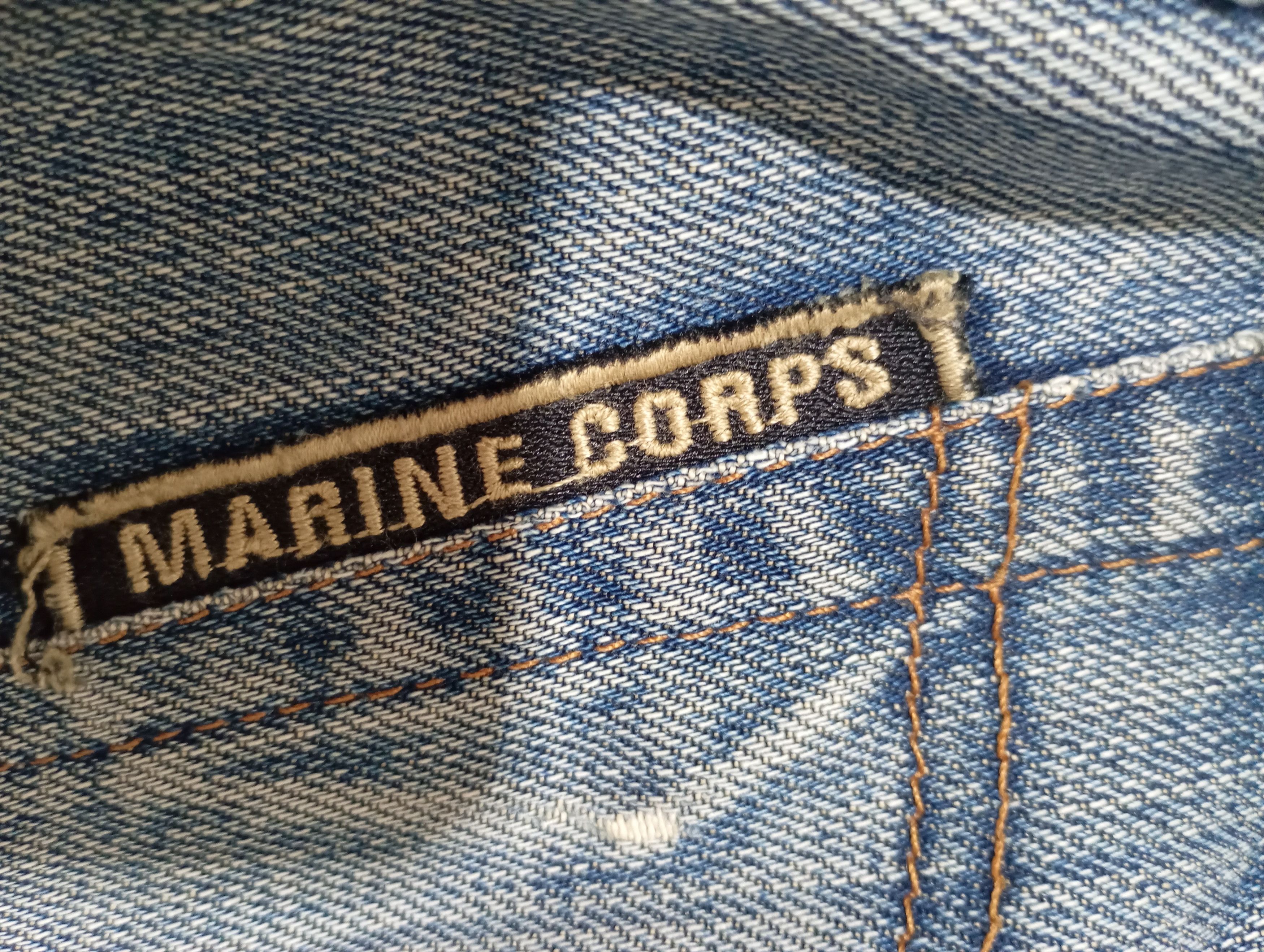 Vintage Cover USA Marins Multi Pockets Patched Denim Pants Size US 31 - 13 Thumbnail