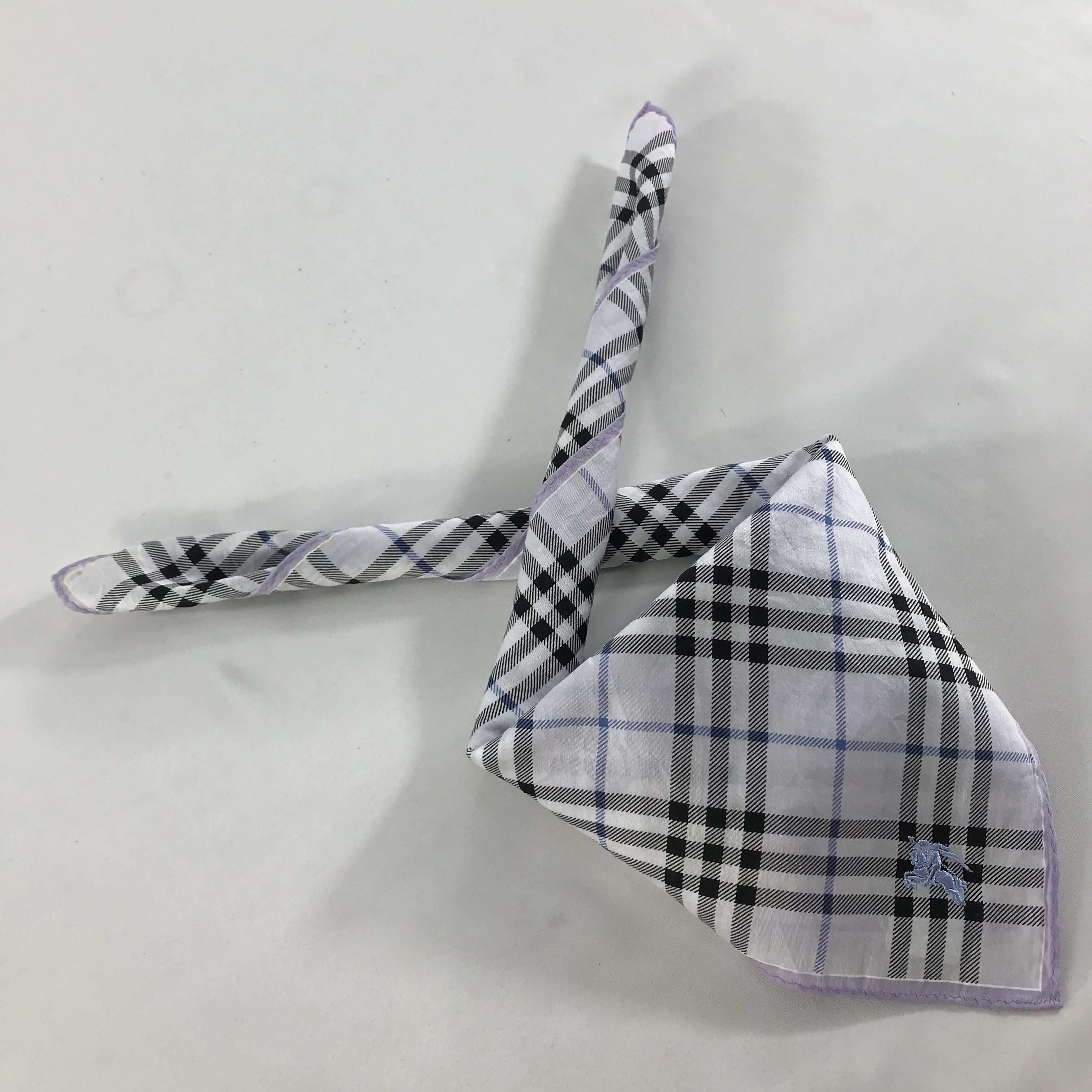 Burberry × Vintage Burberry Bandana / Handkerchief / Neckerchief - S1575 Size ONE SIZE - 4 Thumbnail