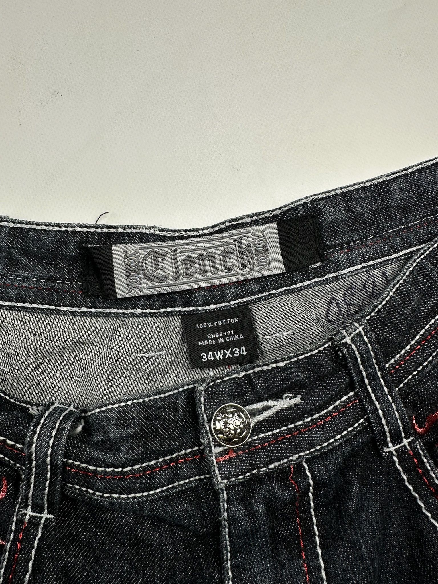 JNCO Y2K rap Baggy Clench Jesse pinkman SouthPole style Jeans Size US 34 / EU 50 - 10 Thumbnail