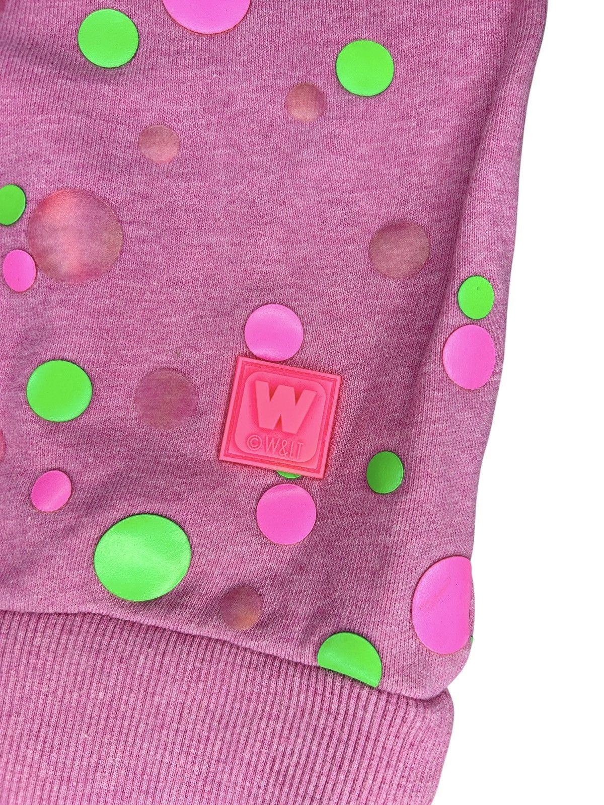 W&LT 90s Polka Dot Square Sweatshirt Size L / US 10 / IT 46 - 4 Thumbnail