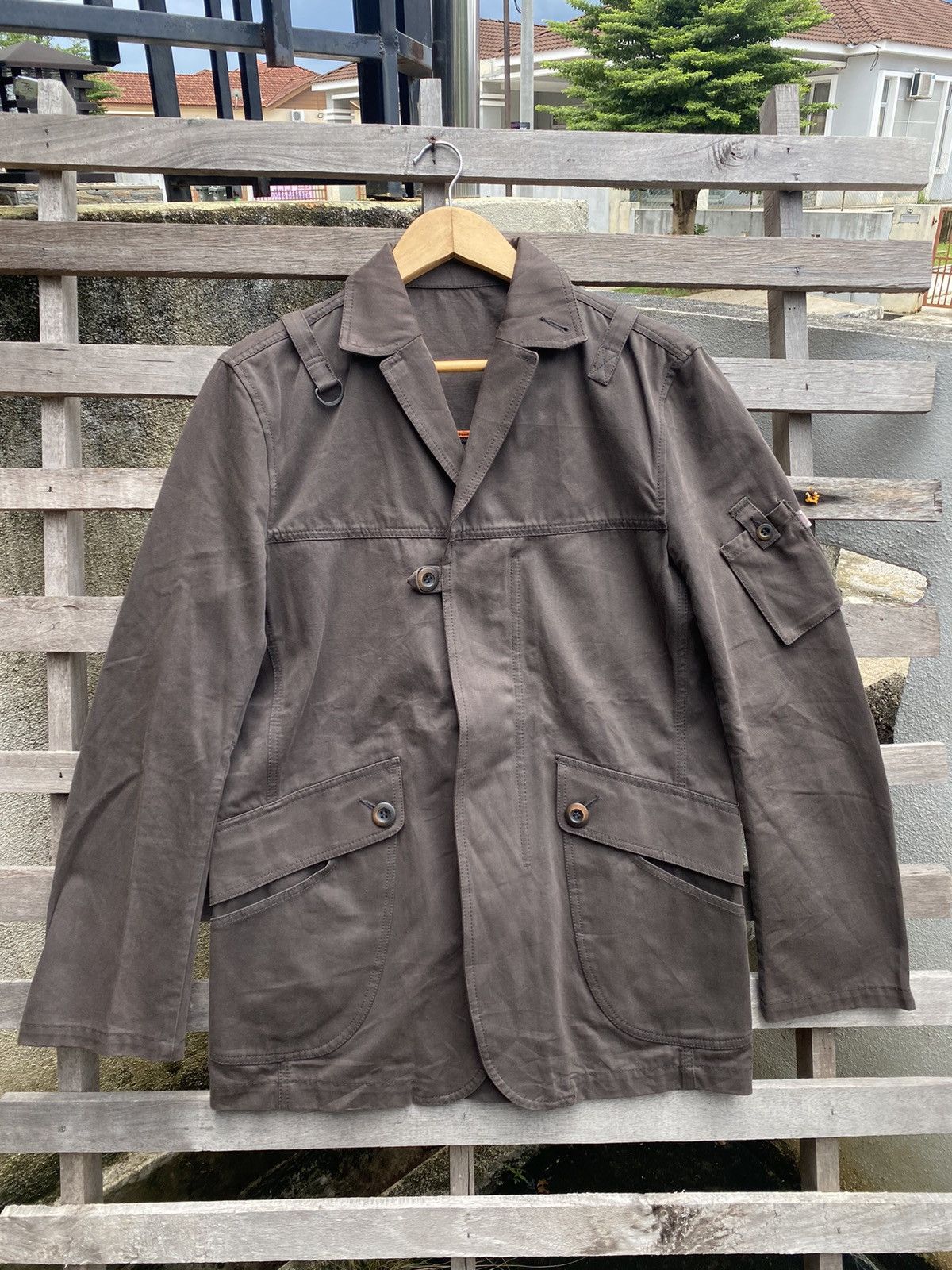 Japanese Brand 🔥 Rare 🔥 Vintage 291295 Homme Utility Pocket Jacket Size US L / EU 52-54 / 3 - 1 Thumbnail