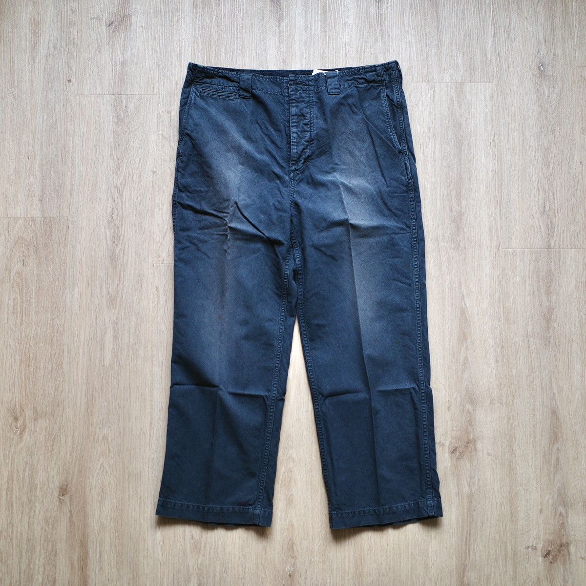 image of Visvim Leaguers Chino Dmgd in Navy, Men's (Size 36)