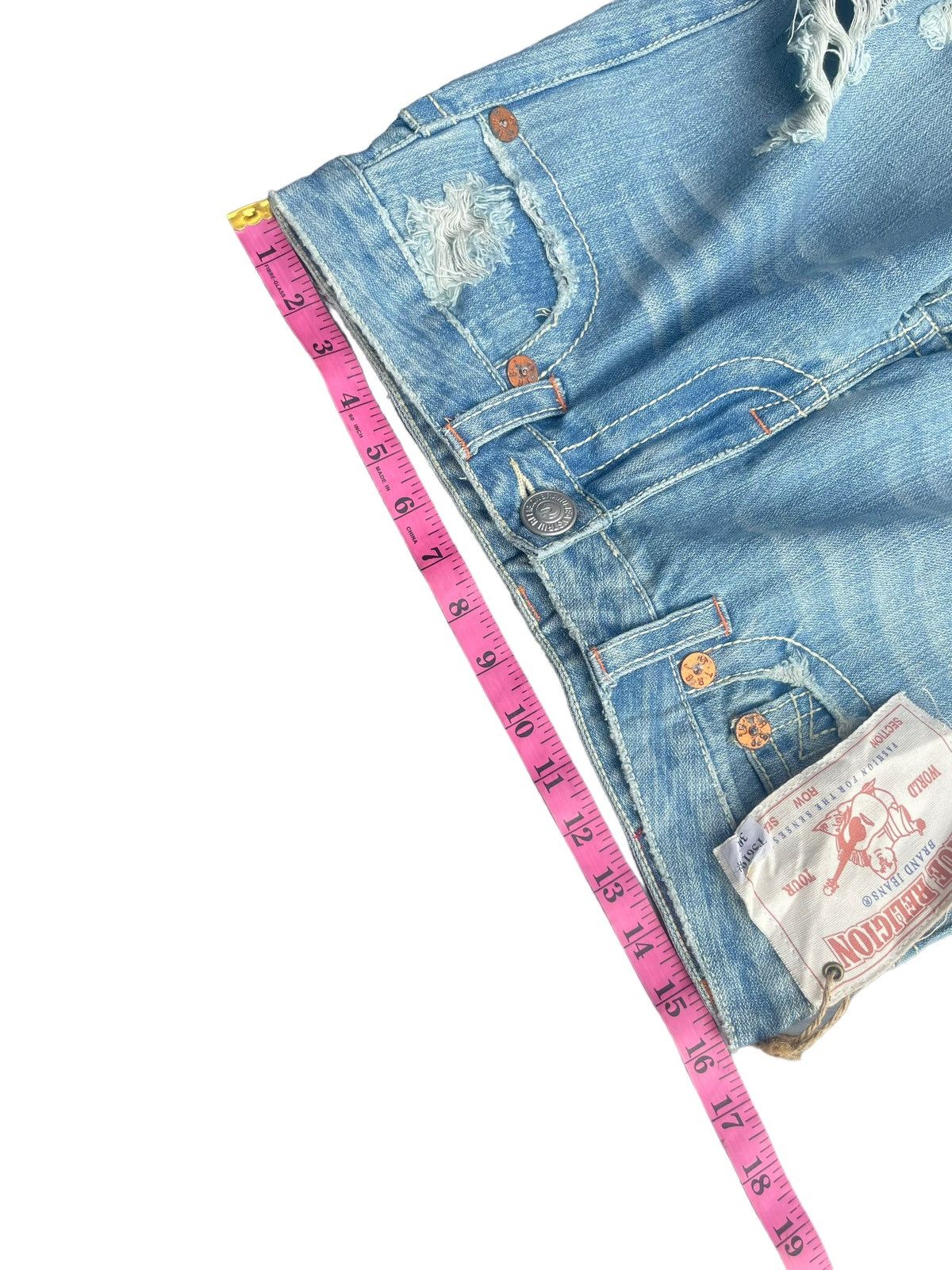 Designer × True Religion True Religion Joey Big T Distresed Denim Size 32" / US 10 / IT 46 - 16 Thumbnail