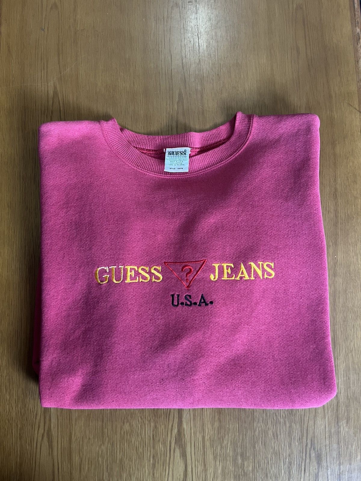 Guess Vintage GUESS JEANS U.S.A Sweater 90’s Shirt Size US XL / EU 56 / 4 - 1 Thumbnail