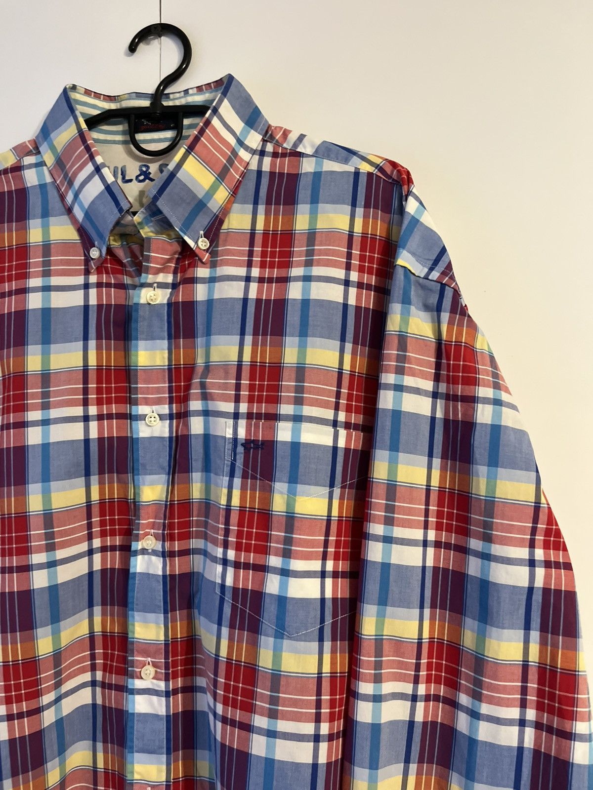 Paul & Shark Paul & Shark Luxury Plaid Cotton Long Sleeve Shirt Button Up Size US XXL / EU 58 / 5 - 3 Thumbnail
