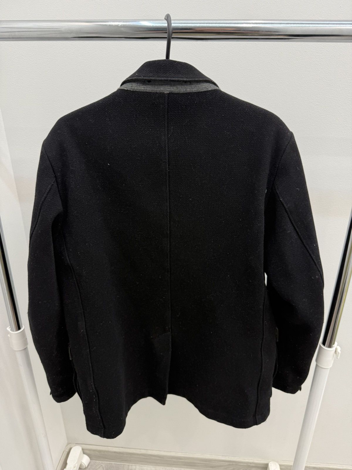 Stone Island Vintage Stone Island Denims Wool Coat Jacket Size US XL / EU 56 / 4 - 2 Thumbnail