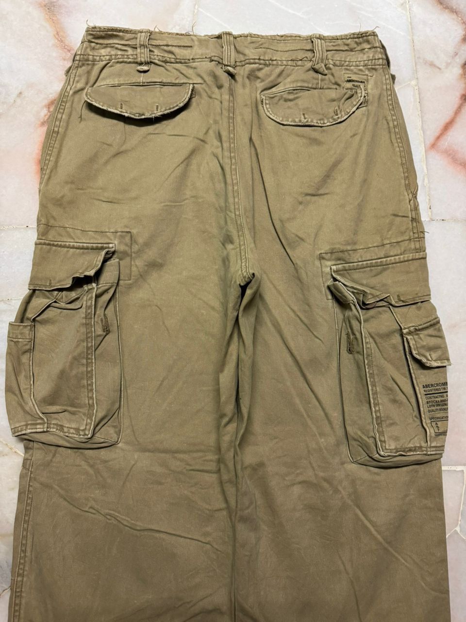 20471120 Baggy💥Vintage Abercrombie Tactical Cargo Big Pocket Distress Size US 32 / EU 48 - 20 Thumbnail