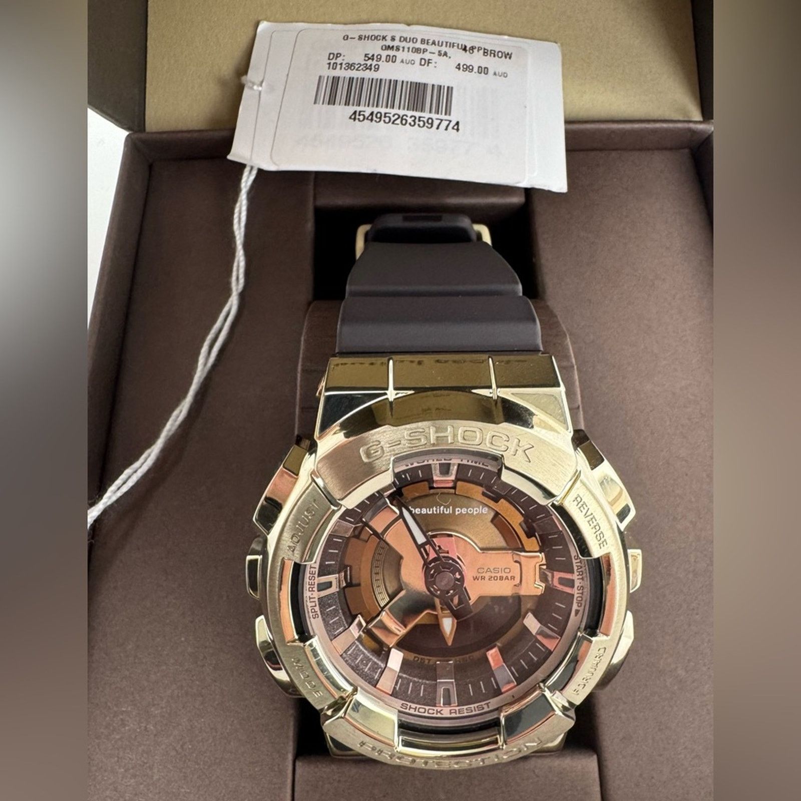 G Shock Casio G-Shock x Beautiful People Brown Analog-Digital Watch Size ONE SIZE - 4 Thumbnail
