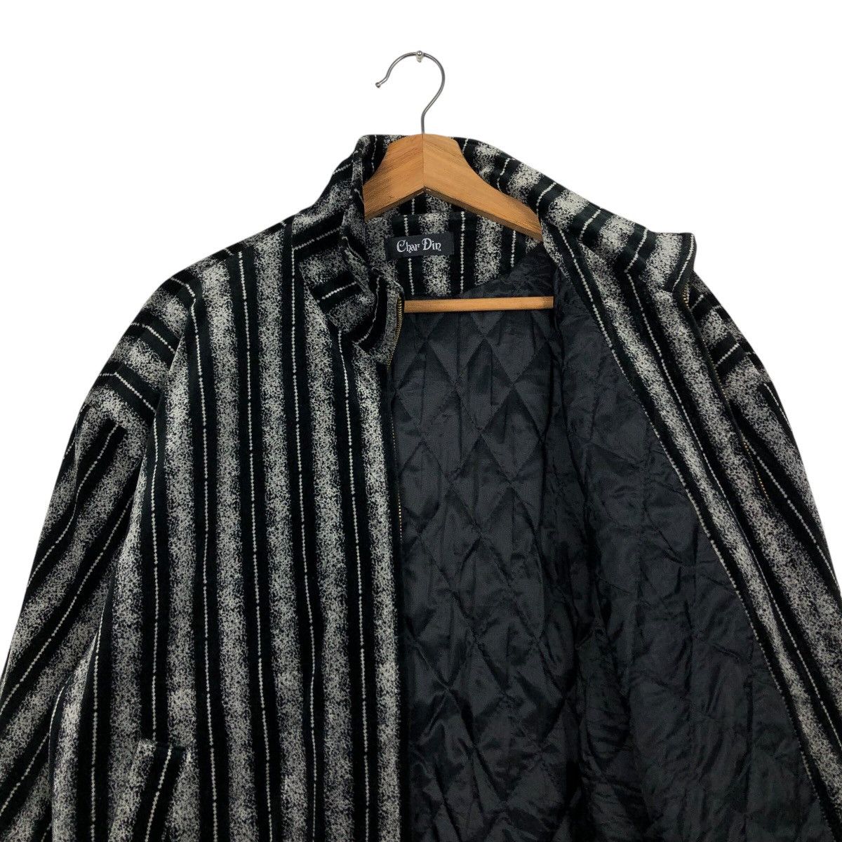 Japanese Brand × Vintage 📌Vintage Bomber Jacket Char Din Striped Issey Miyake Size US M / EU 48-50 / 2 - 13 Thumbnail