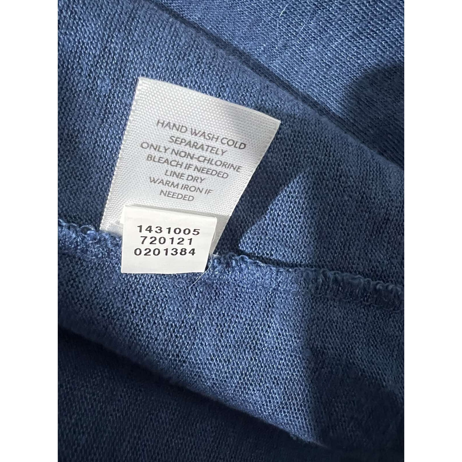 & Other Stories J. Jill Love 100% Linen Blue Cardigan Women Sz M A003311 Size M / US 6-8 / IT 42-44 - 6 Thumbnail