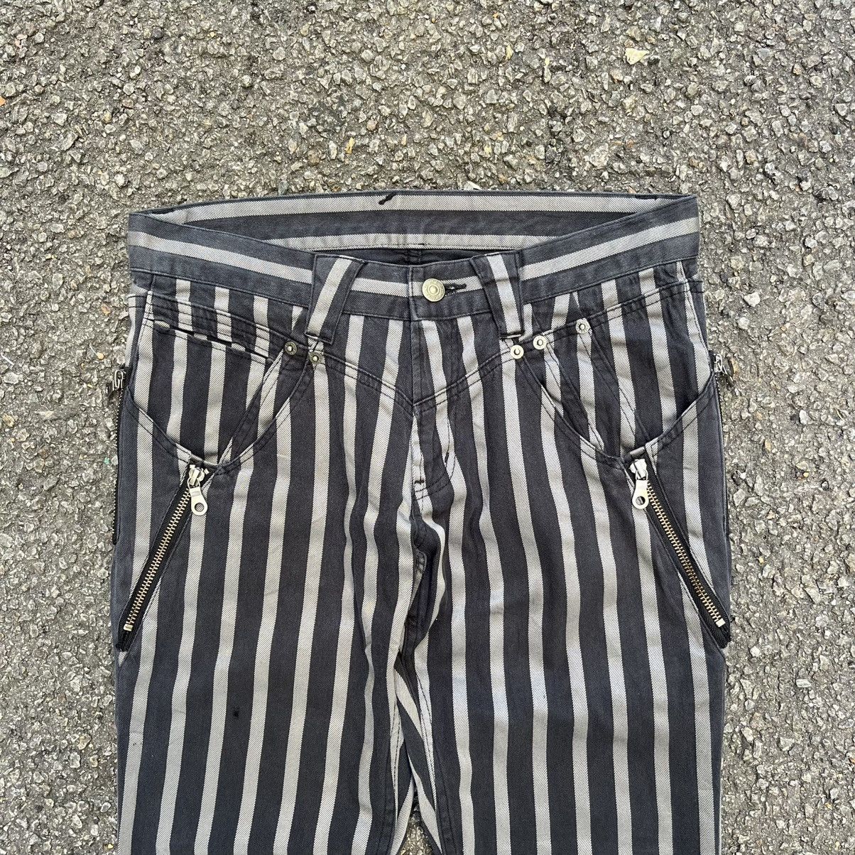 PPFM PPFM Striped Denim Multi Zippers Jeans Cyber Punk Grunge Size US 30 / EU 46 - 3 Thumbnail