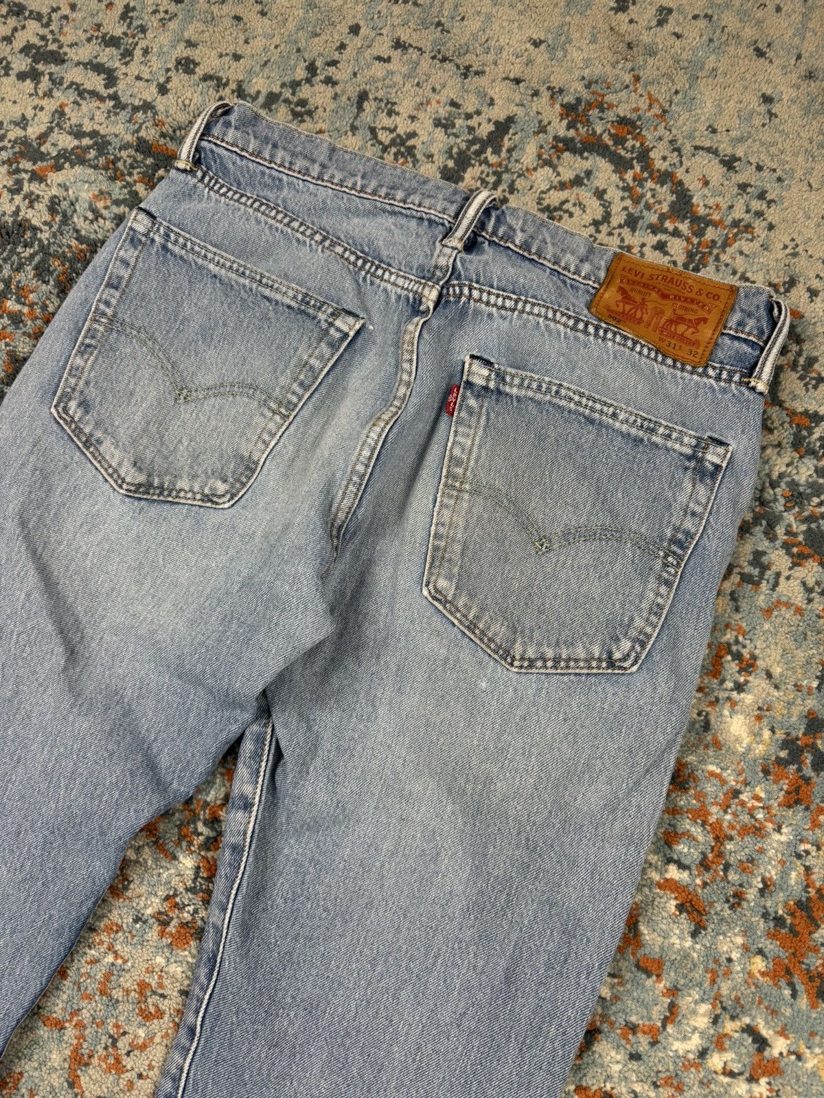 Levi's Vintage y2k Levis custom patchwork denim palm tree slim fit Size US 32 / EU 48 - 4 Thumbnail