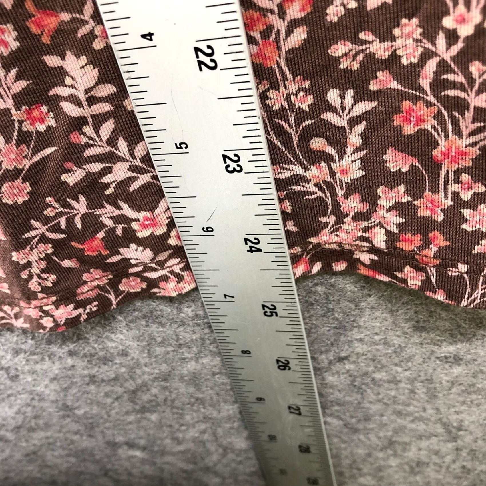 American Eagle Outfitters American Eagle Tank Top Womens S Brown Floral Round Neck Jersey Size S / US 4 / IT 40 - 7 Thumbnail
