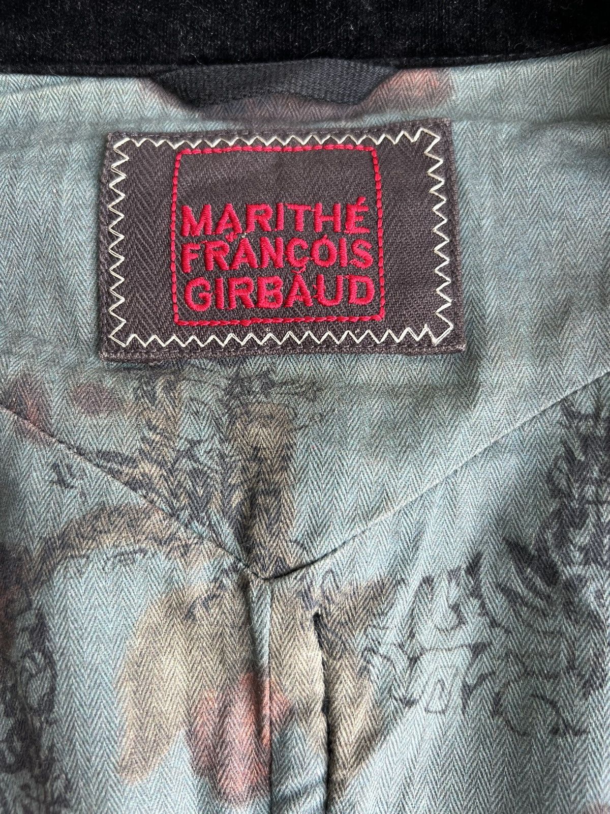 If Six Was Nine 1990s MFG Overprinted Witch Double Breast Biker Jacket Size US M / EU 48-50 / 2 - 15 Thumbnail