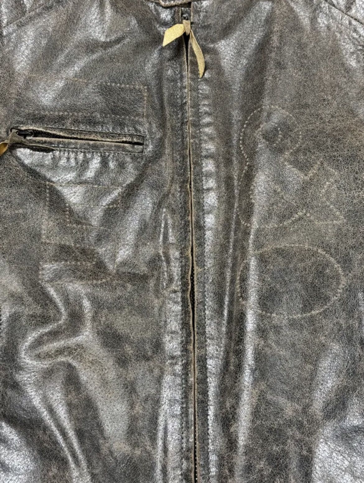 Dolce & Gabbana 1990s Dolce & Gabbana Leather Jacket Size US XS / EU 42 / 0 - 6 Thumbnail
