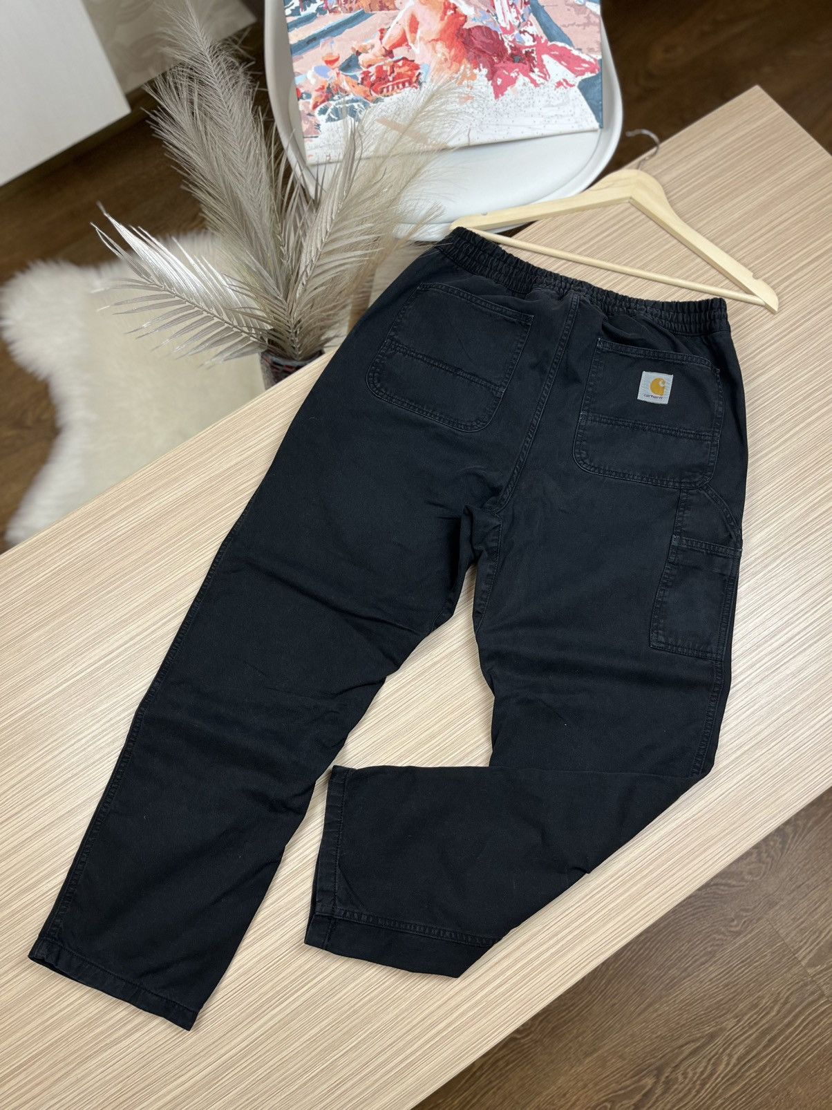 Carhartt × Vintage Crazy Vintage Carhartt Denim Dungaree Carpentar Work Pants Size US 32 / EU 48 - 1 Thumbnail