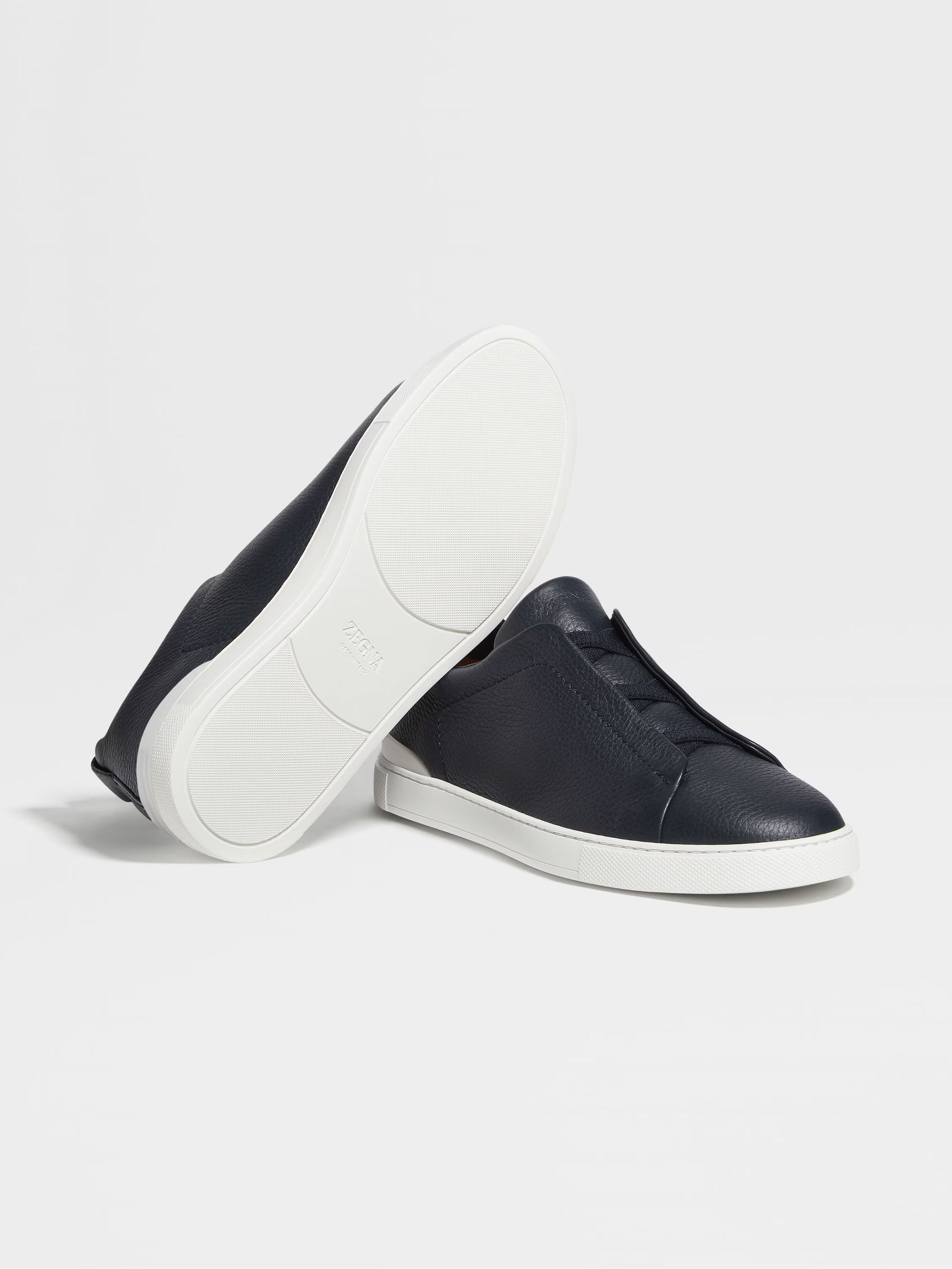 Ermenegildo Zegna o1s1rm0325 RLHCVO Triple Stitch™ Pelle di Cervo Sneakers Size US 7 / EU 40 - 6 Thumbnail