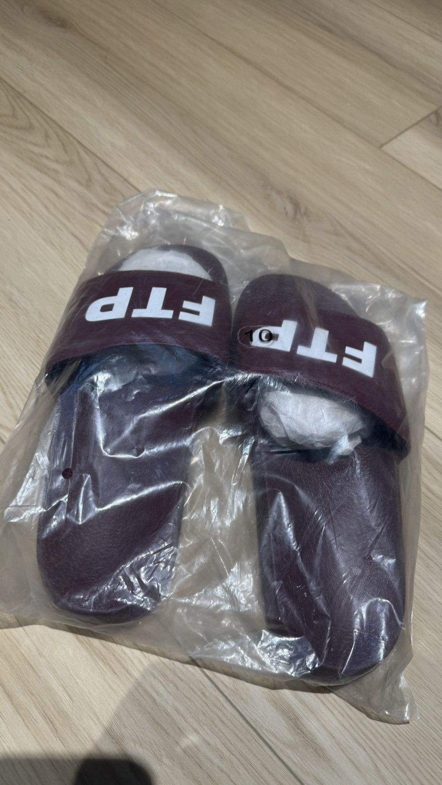 Fuck The Population FTP Slides Burgundy Size US 10 / EU 43 - 8 Thumbnail