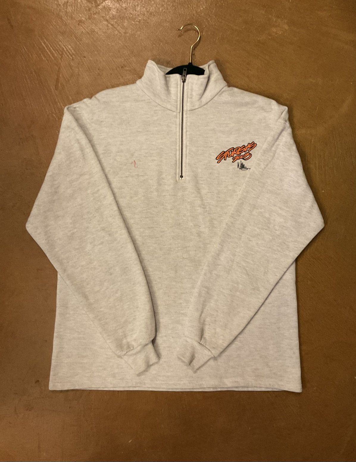 Harley Davidson Harley-Davidson Light Gray Zip-Up Sweater Size US M / EU 48-50 / 2 - 1 Thumbnail
