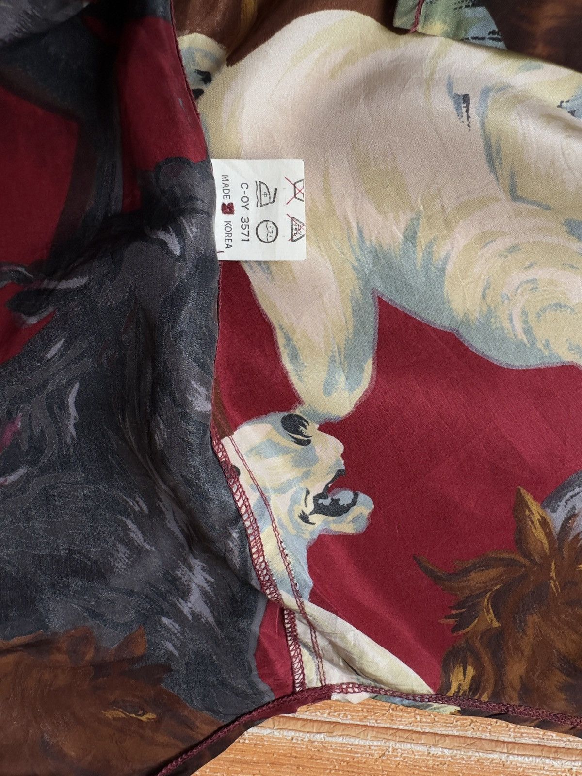 Kenzo KENZO JEANS Silk Horse Pattern Long Sleeve Size XXS / US 00 / IT 34 - 6 Thumbnail
