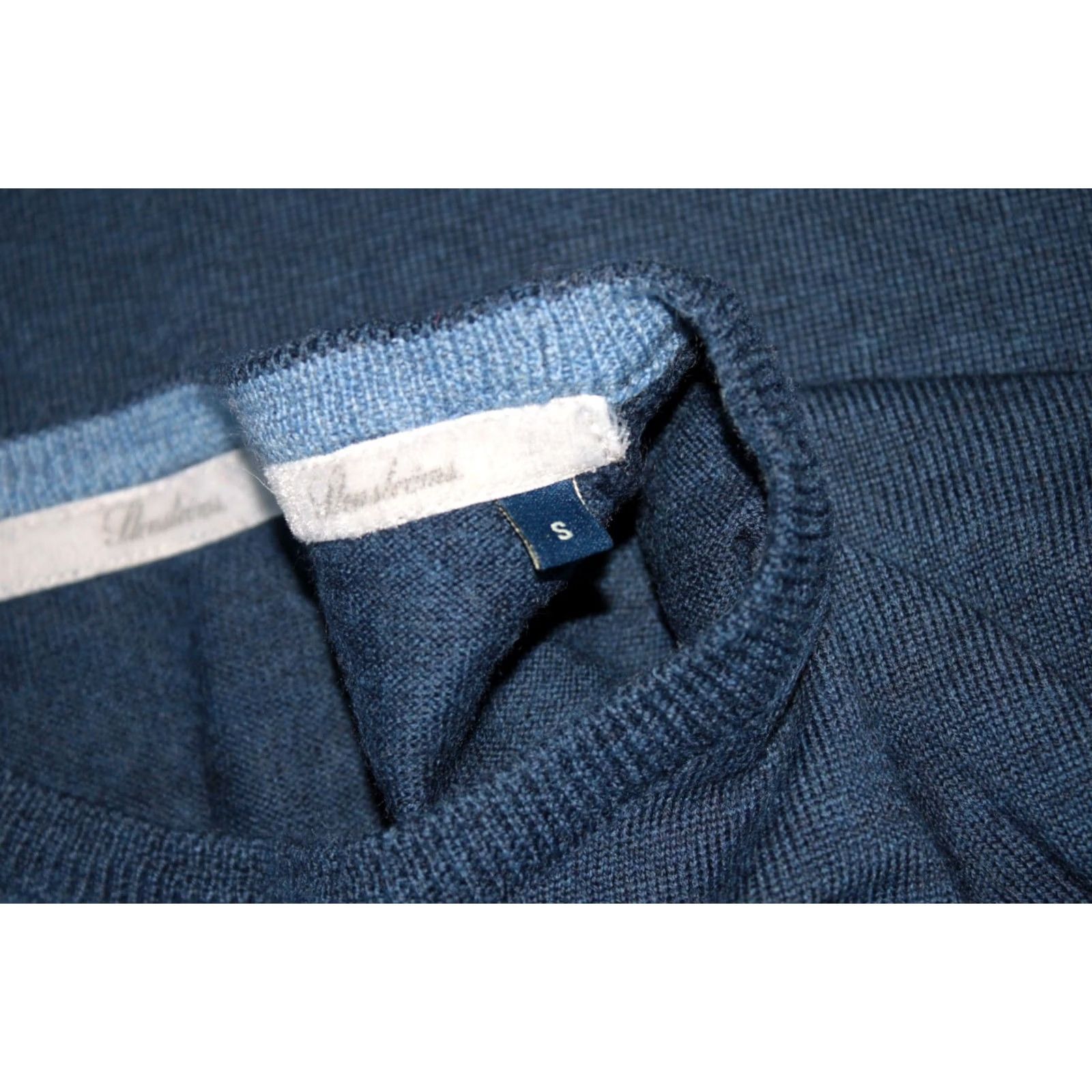 Vintage Stenstroms mens blue jumper pullover Size S 100% wool Size US S / EU 44-46 / 1 - 5 Thumbnail