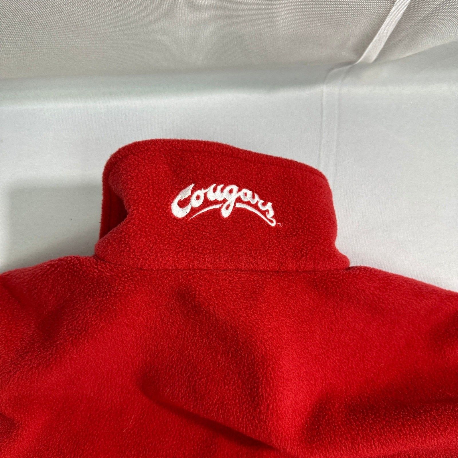 Columbia Columbia Women's Medium Red Fleece Jacket WSU Size M / US 6-8 / IT 42-44 - 4 Thumbnail