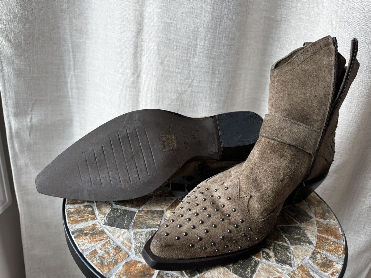 Other Emanuele Crasto Studded Taupe Suede Boots — Made in Italy Size US 8 / EU 41 - 7 Thumbnail