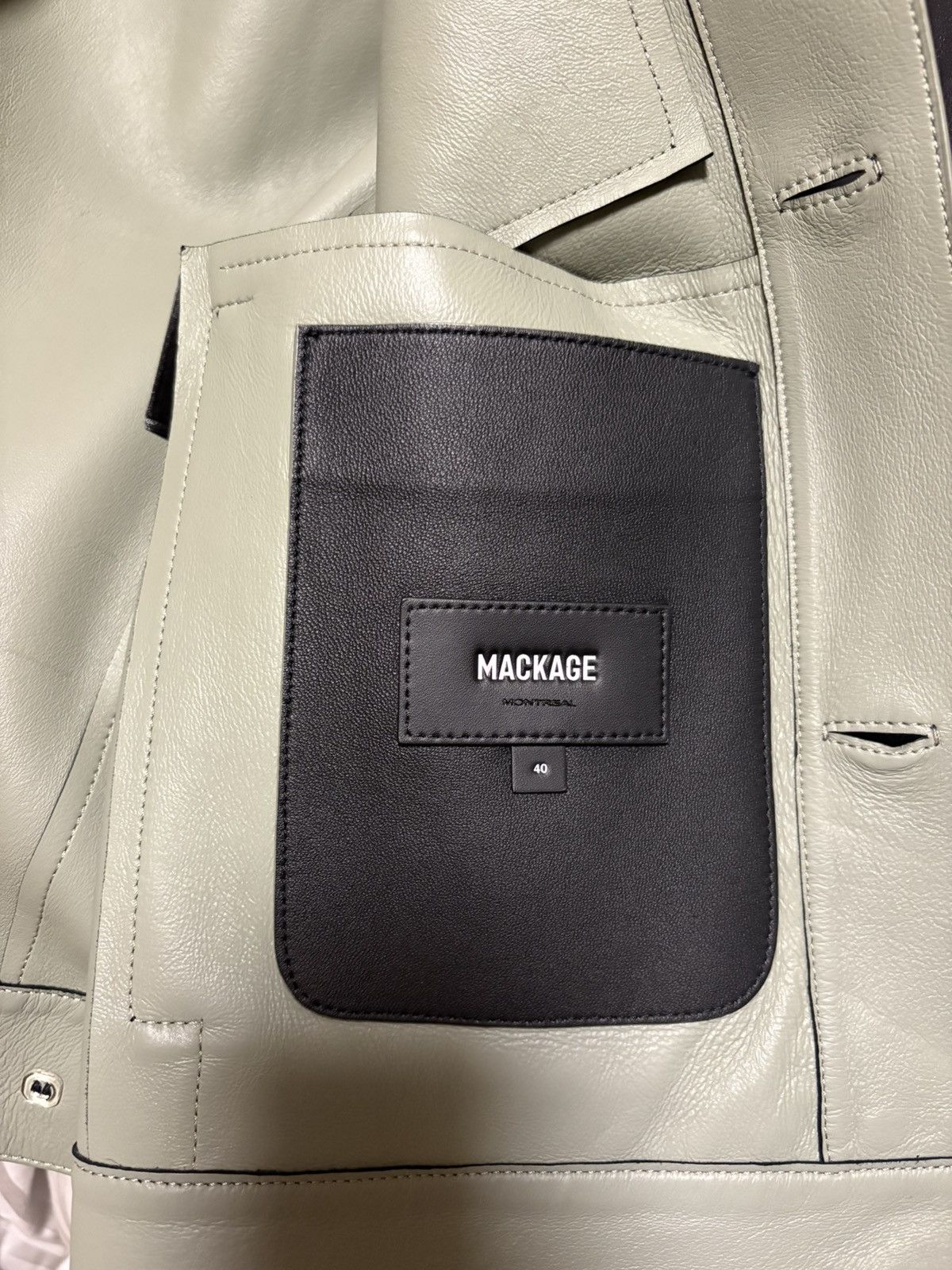 Mackage Mackage Black Leather Trucker Jacket Size US M / EU 48-50 / 2 - 3 Thumbnail