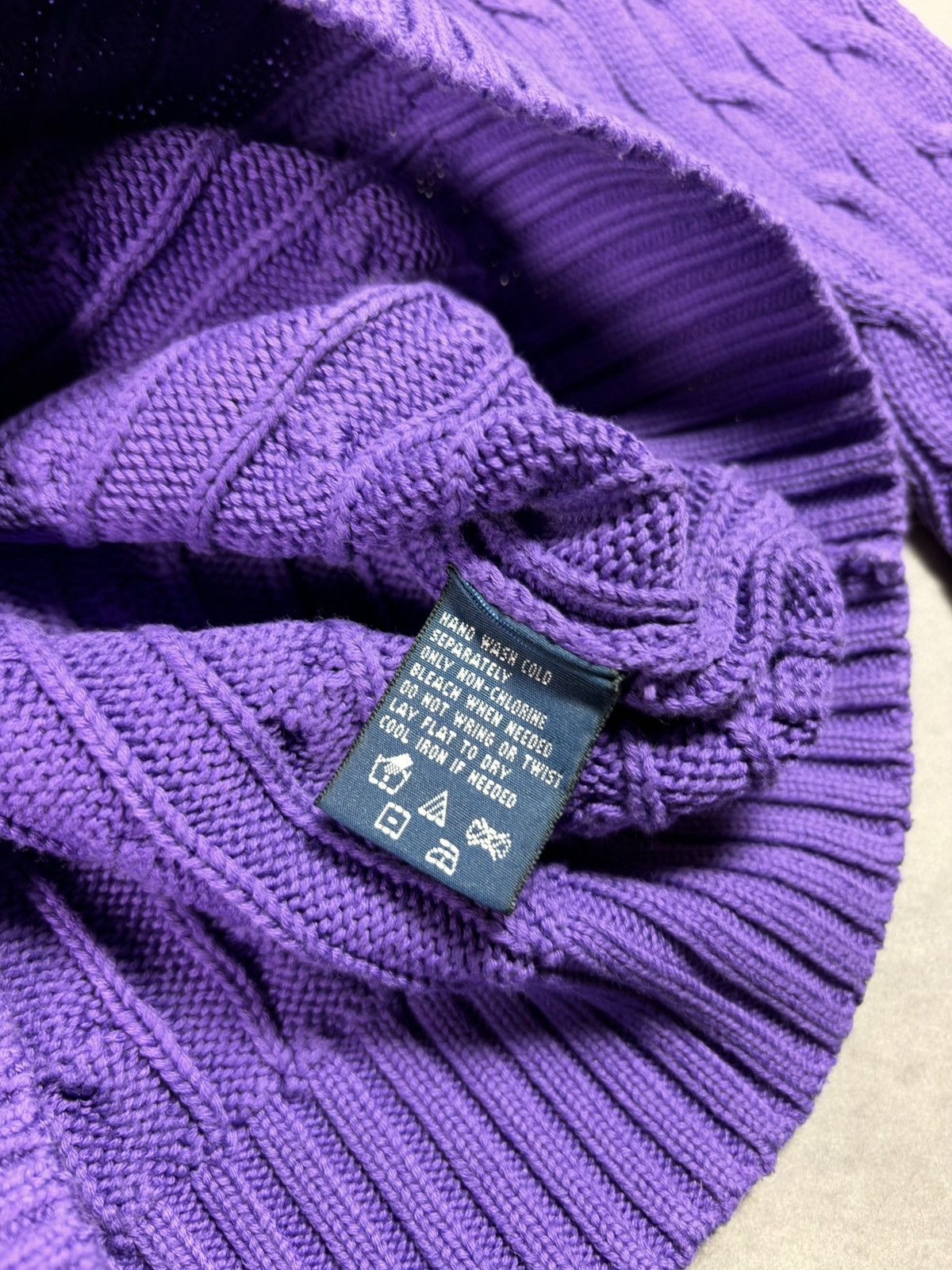 Polo Ralph Lauren Vintage Y2K V-Neck Ralph Lauren Sport Cable Knit Sweater L Size L / US 10 / IT 46 - 11 Thumbnail