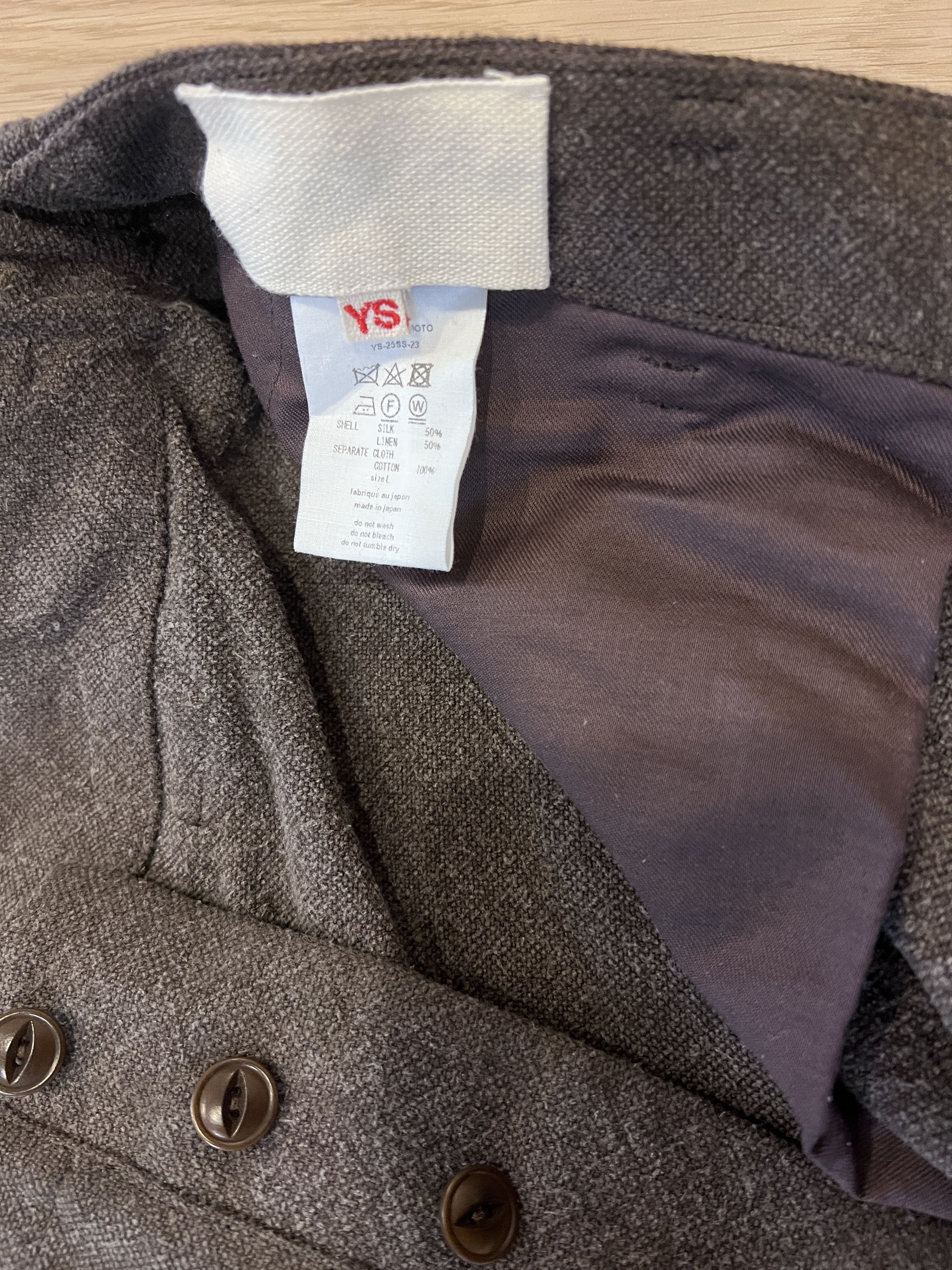 Y's Silk Linen Pants Size US 34 / EU 50 - 6 Thumbnail