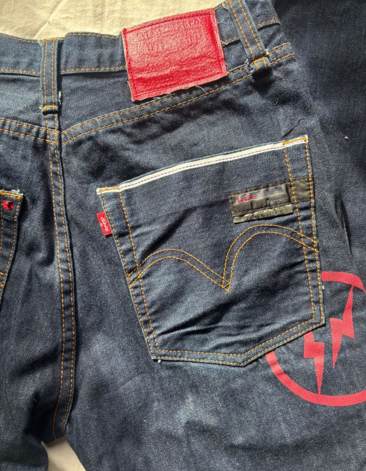 Levi's VINTAGE RARE LEVIS FENOM X FRAGMENT SELVEDGE JAPANESE DENIM Size US 32 / EU 48 - 5 Thumbnail
