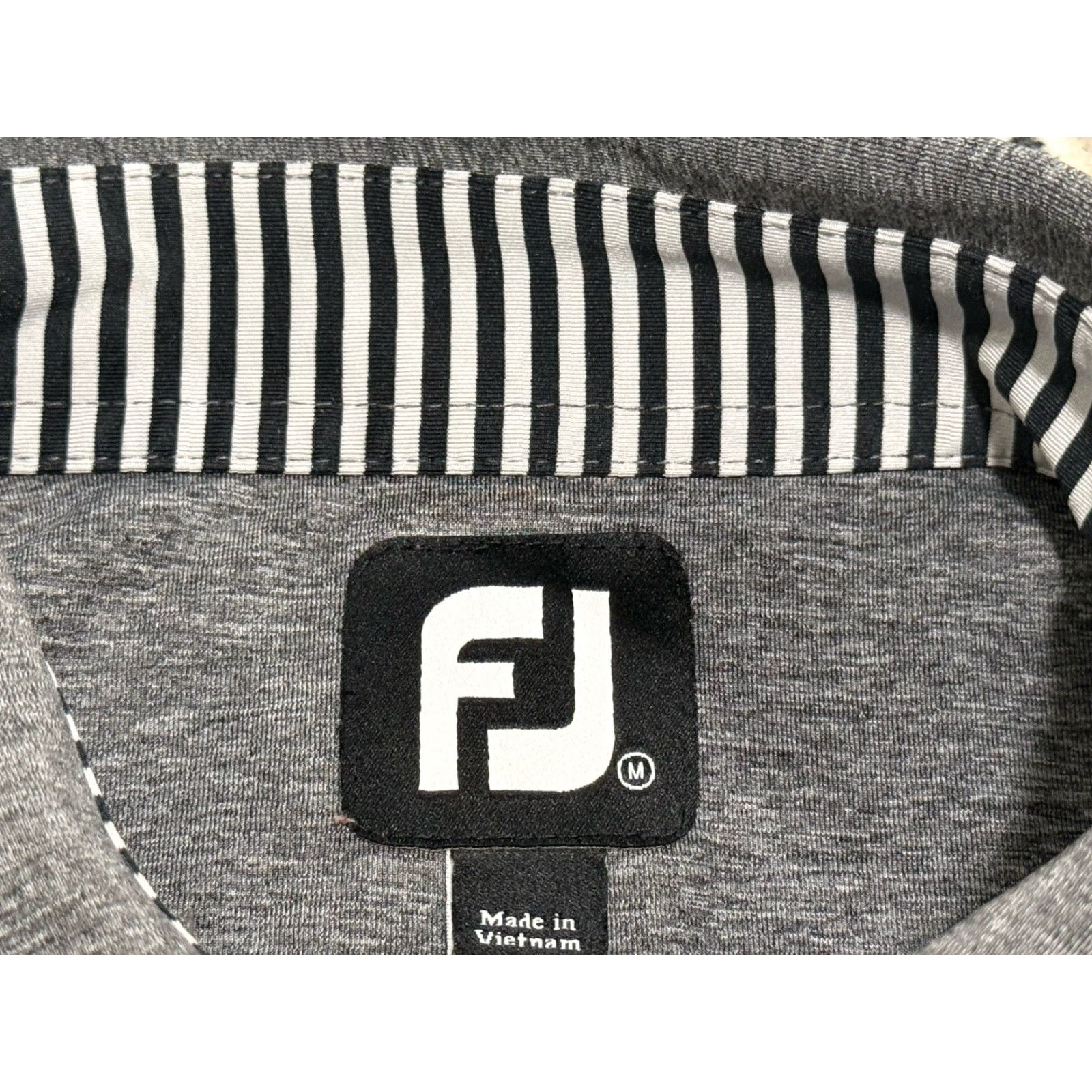 Footjoy FootJoy Shirt Adult M Gray Golf Polo Stretch PGA Performance Player Tournament Mens Size US M / EU 48-50 / 2 - 6 Thumbnail