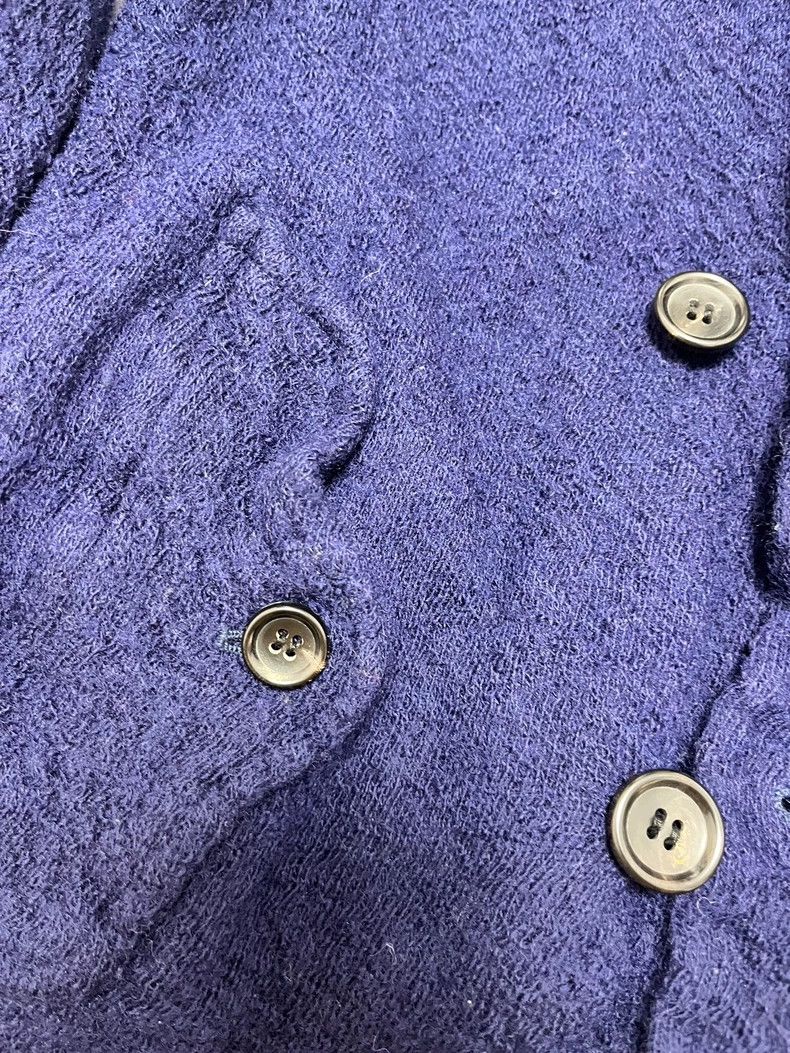 Comme des Garcons Comme Des Garcons Navy Jersey wool 100% blazer jacket Size M / US 6-8 / IT 42-44 - 4 Thumbnail
