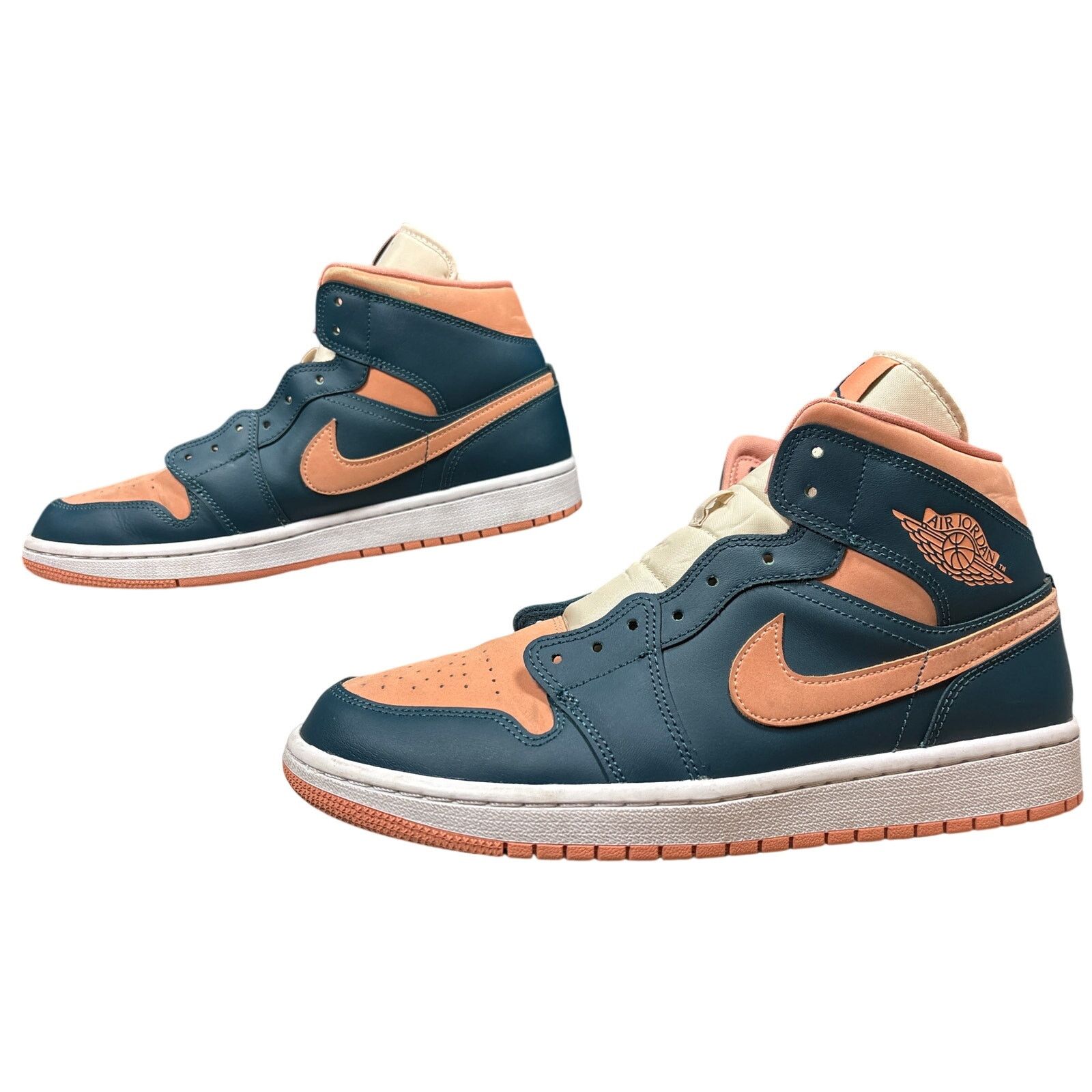 Nike Women’s Air Jordan 1 Mid 'Dark Teal Green' BQ6472-308 11.5 Size US 11.5 / IT 41.5 - 3 Thumbnail