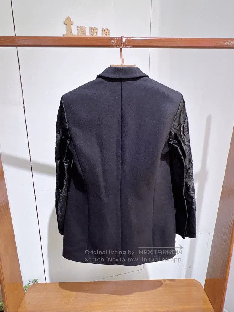 Versace Versace Black wool coat Size S / US 4 / IT 40 - 2 Thumbnail
