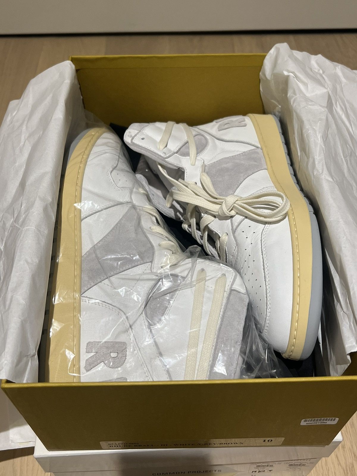 Rhude Rhude Rhecess Hi White/Grey/Brown Sz 10 DS Size US 10 / EU 43 - 9 Thumbnail