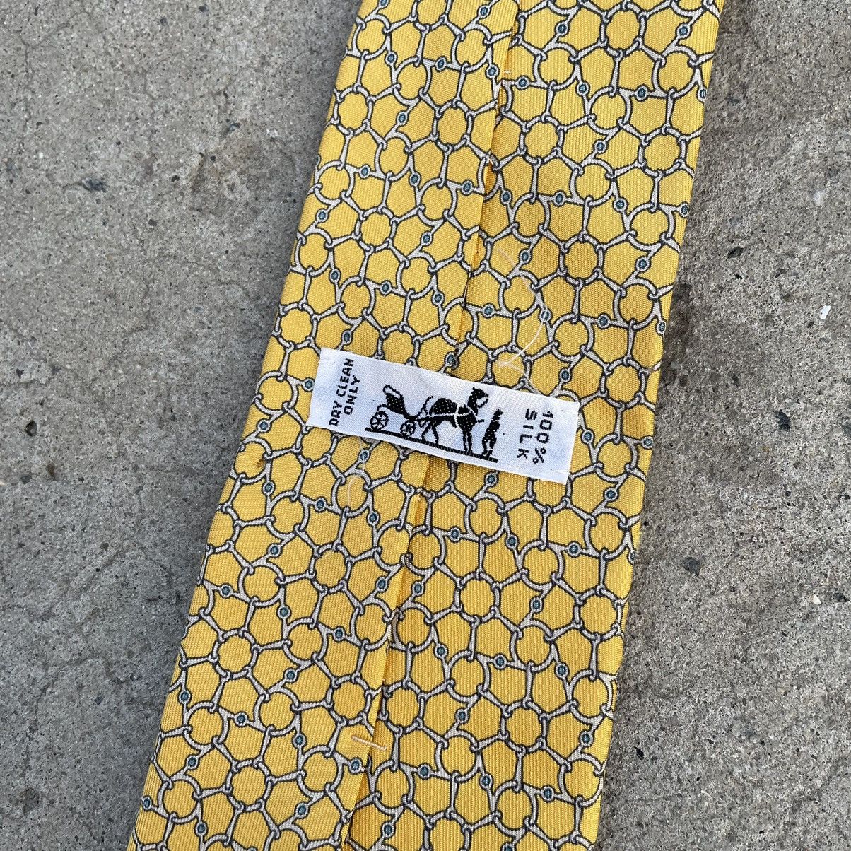 Hermes Vintage Hermes Tie Silk Y2K 90s USA Size ONE SIZE - 7 Thumbnail