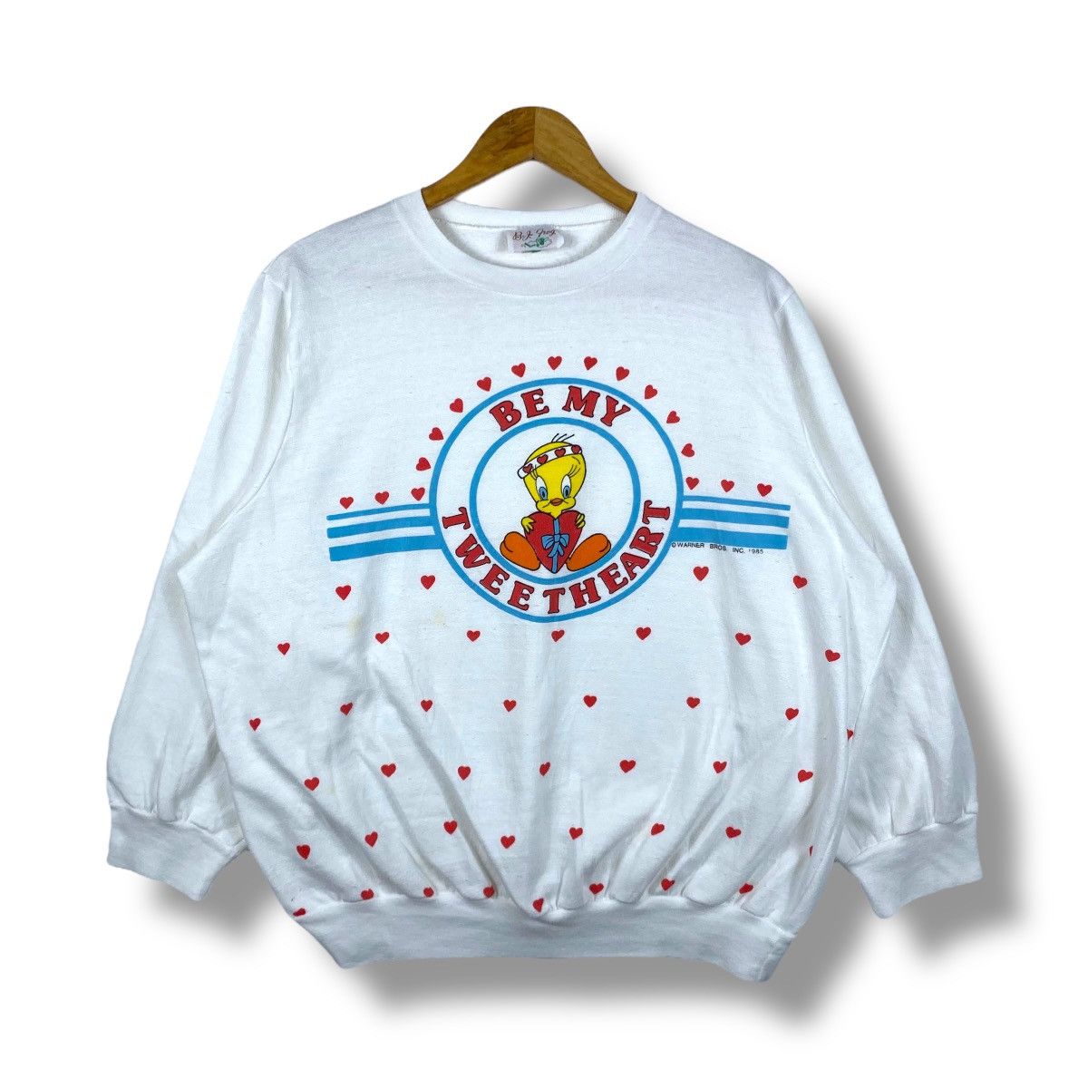 Vintage 80's TWEETY Be My Tweetheart Cartoon Crewneck