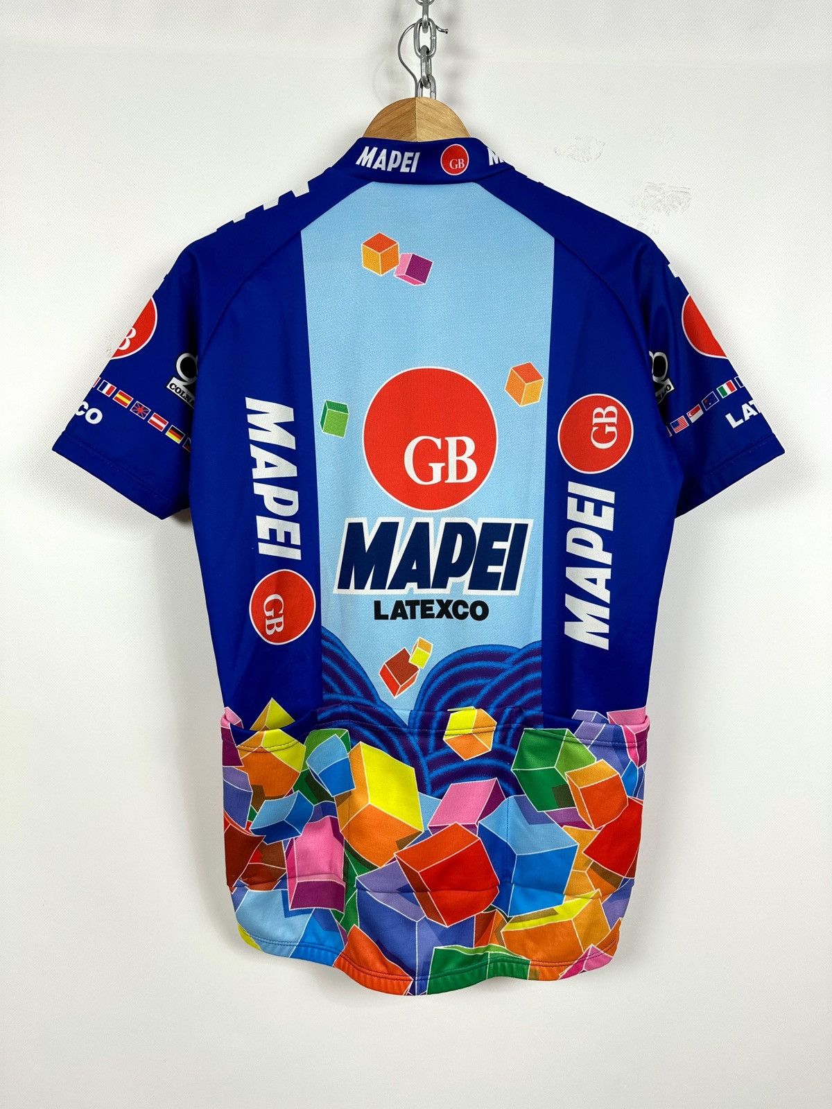 Vintage 1997 Vintage Mapei GB Paris-Roubaix Cycling Jersey Size US XL / EU 56 / 4 - 3 Thumbnail