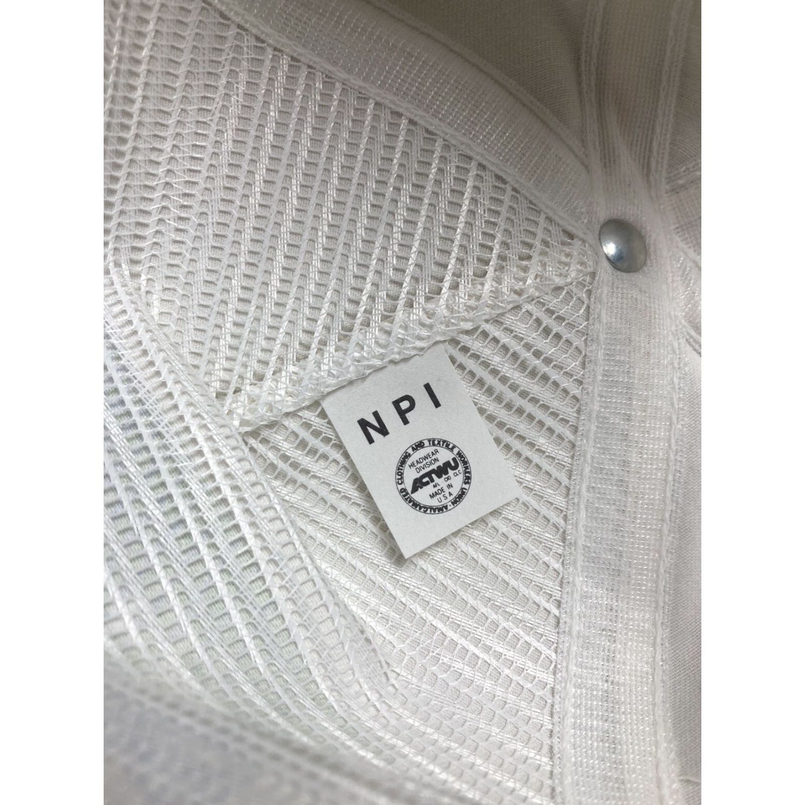 Vintage VINTAGE General Motors Strapback Hat Men Adjustable White USA health & safety UAW automobile truck cap Size ONE SIZE - 6 Thumbnail