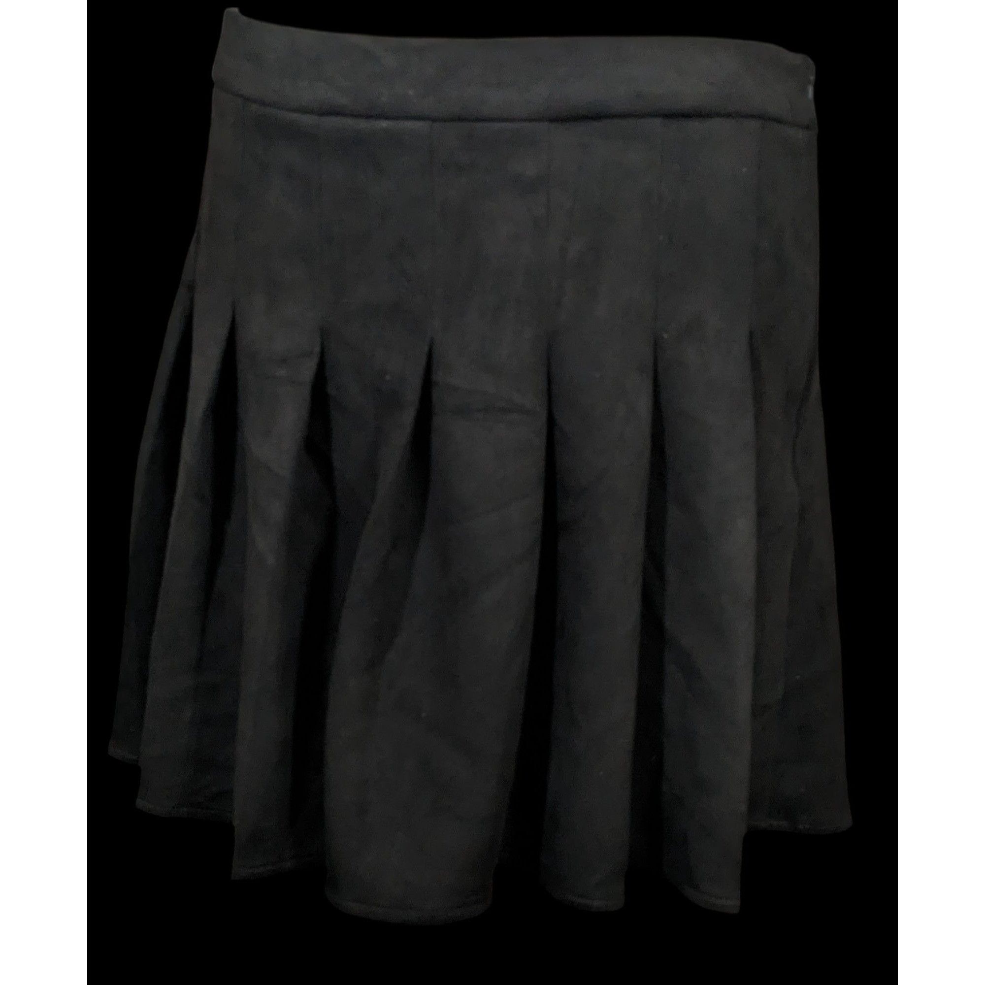 Other Gothic Microsuede Pleated Skirt by Blashe Size 33" - 6 Thumbnail