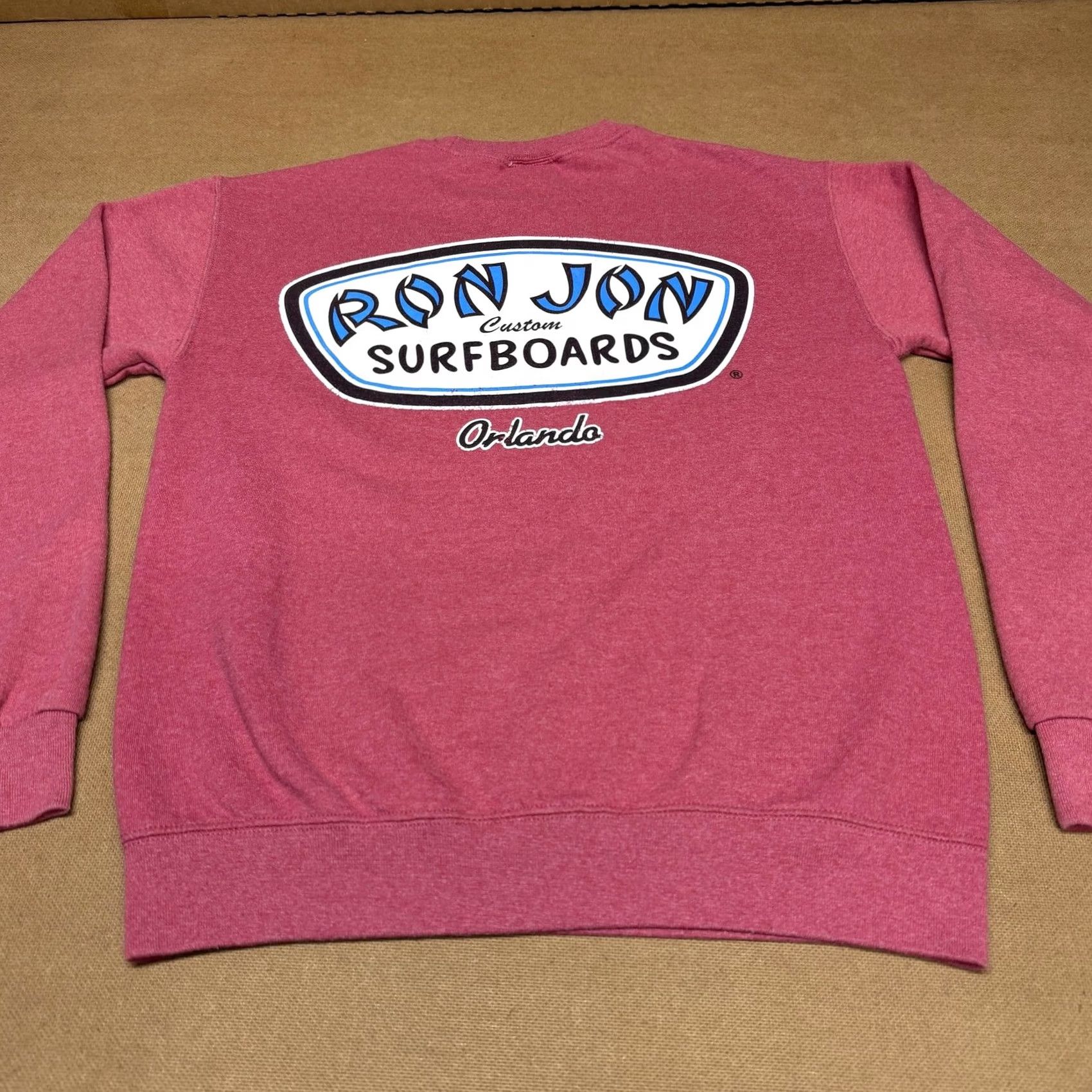 Pinko Ron Jon Sweatshirt Mens Small Pink Graphic Pullover Beach Orlando Surfboards Size US S / EU 44-46 / 1 - 7 Thumbnail