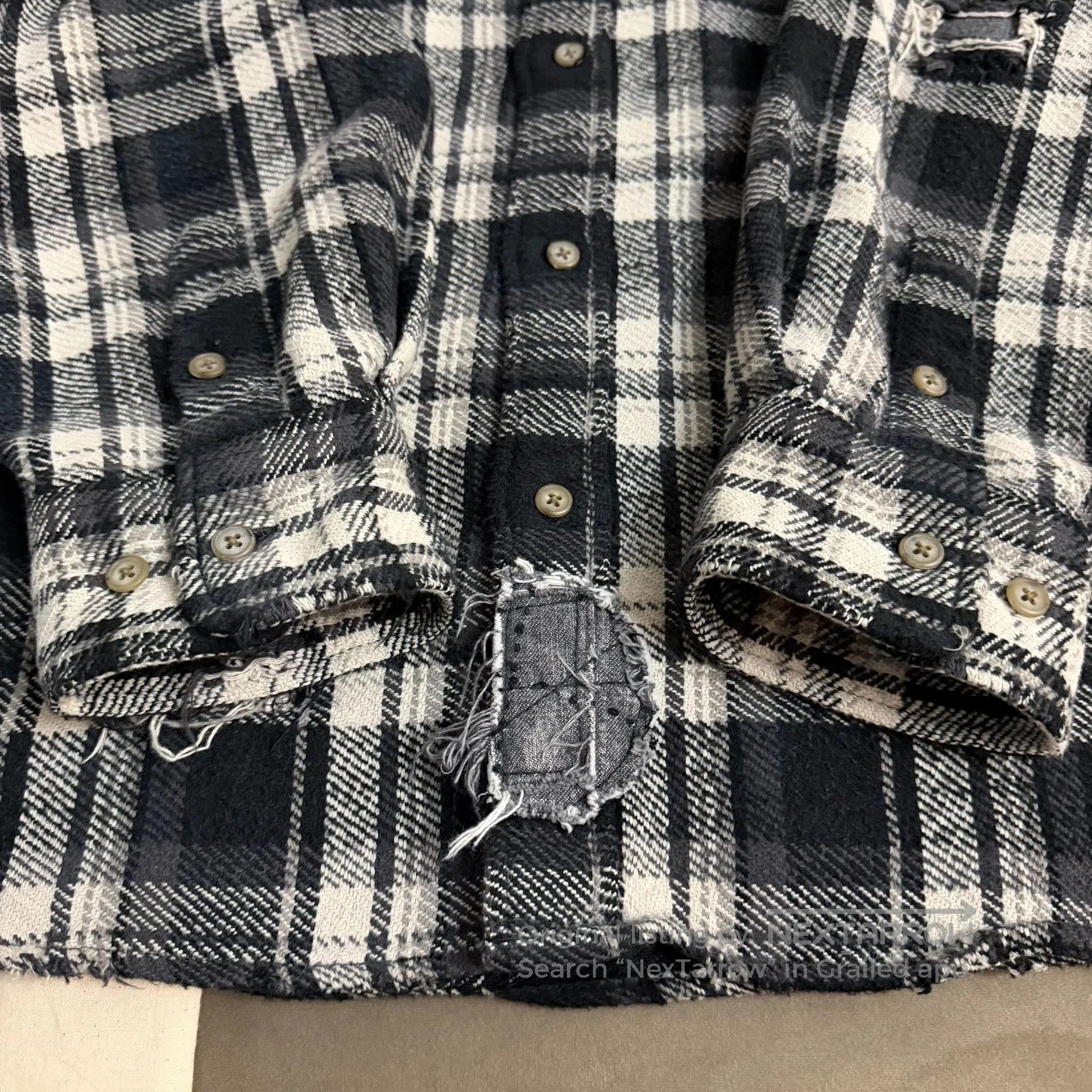 Madness MADNESS Shredded Check Shirt. Size US S / EU 44-46 / 1 - 4 Thumbnail