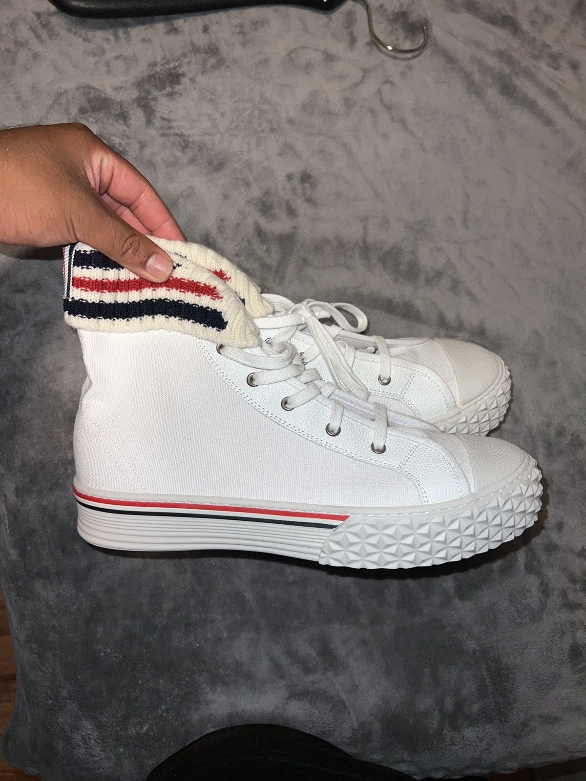 Thom Browne Thom Browne Canvas tartan collegiate high top Size US 10.5 / EU 43-44 - 2 Thumbnail