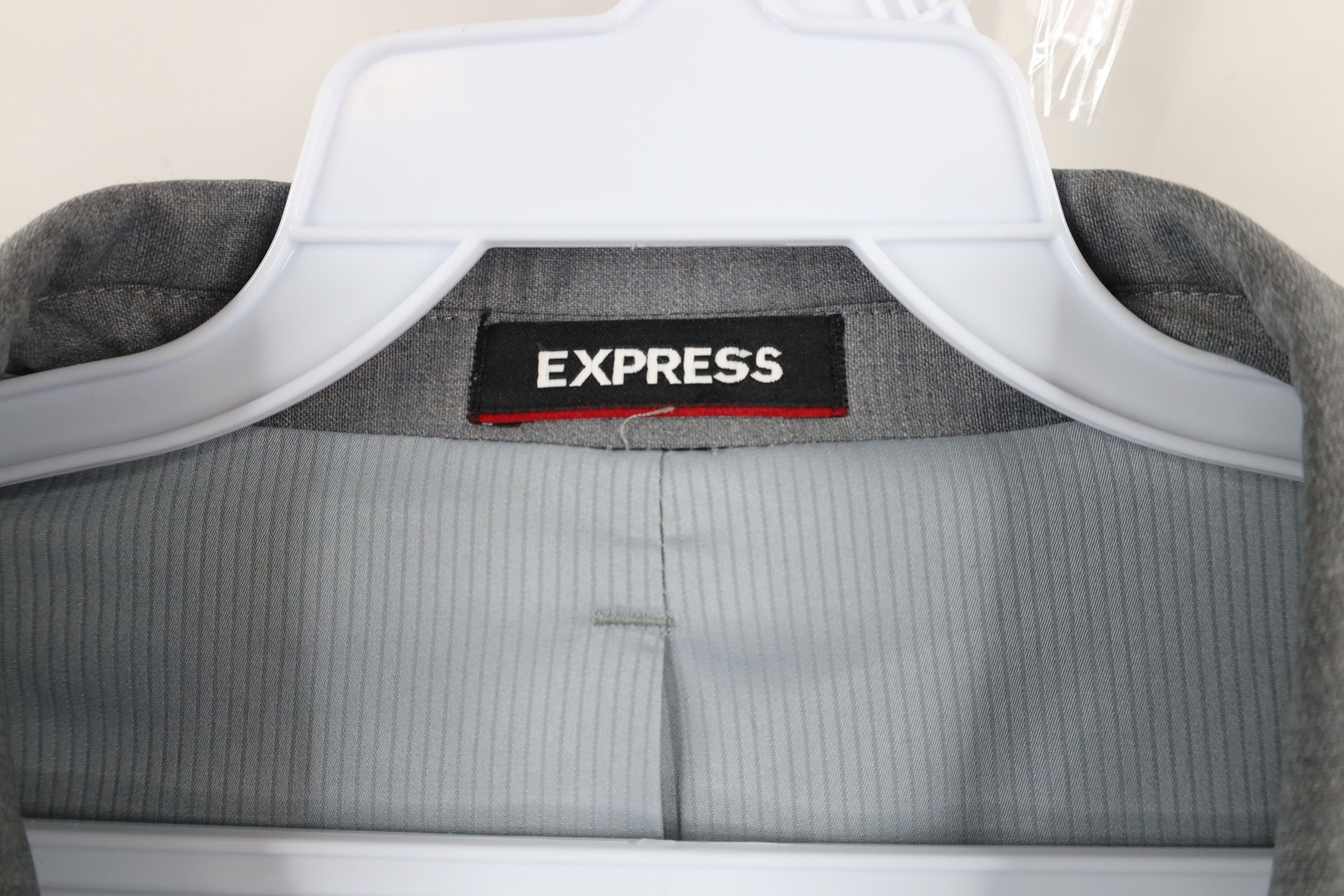 Express × Vintage Express Stretch+ Chambray 2 Button Suit Coat Jacket Gray Size US XXL / EU 58 / 5 - 9 Thumbnail