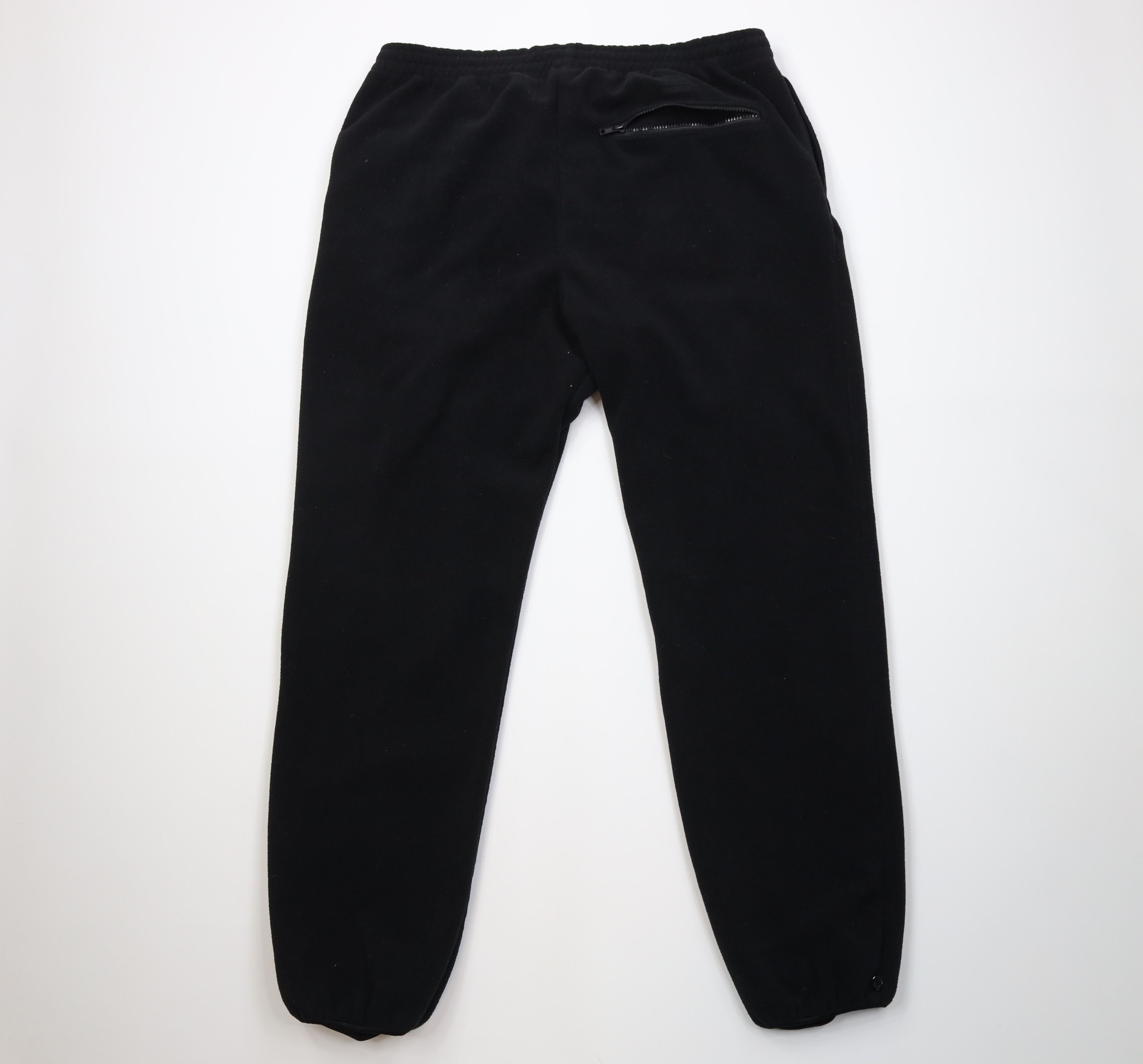 Vintage Vintage 90s Streetwear Fleece Sweatpants Joggers Black Size US 38 / EU 54 - 10 Thumbnail