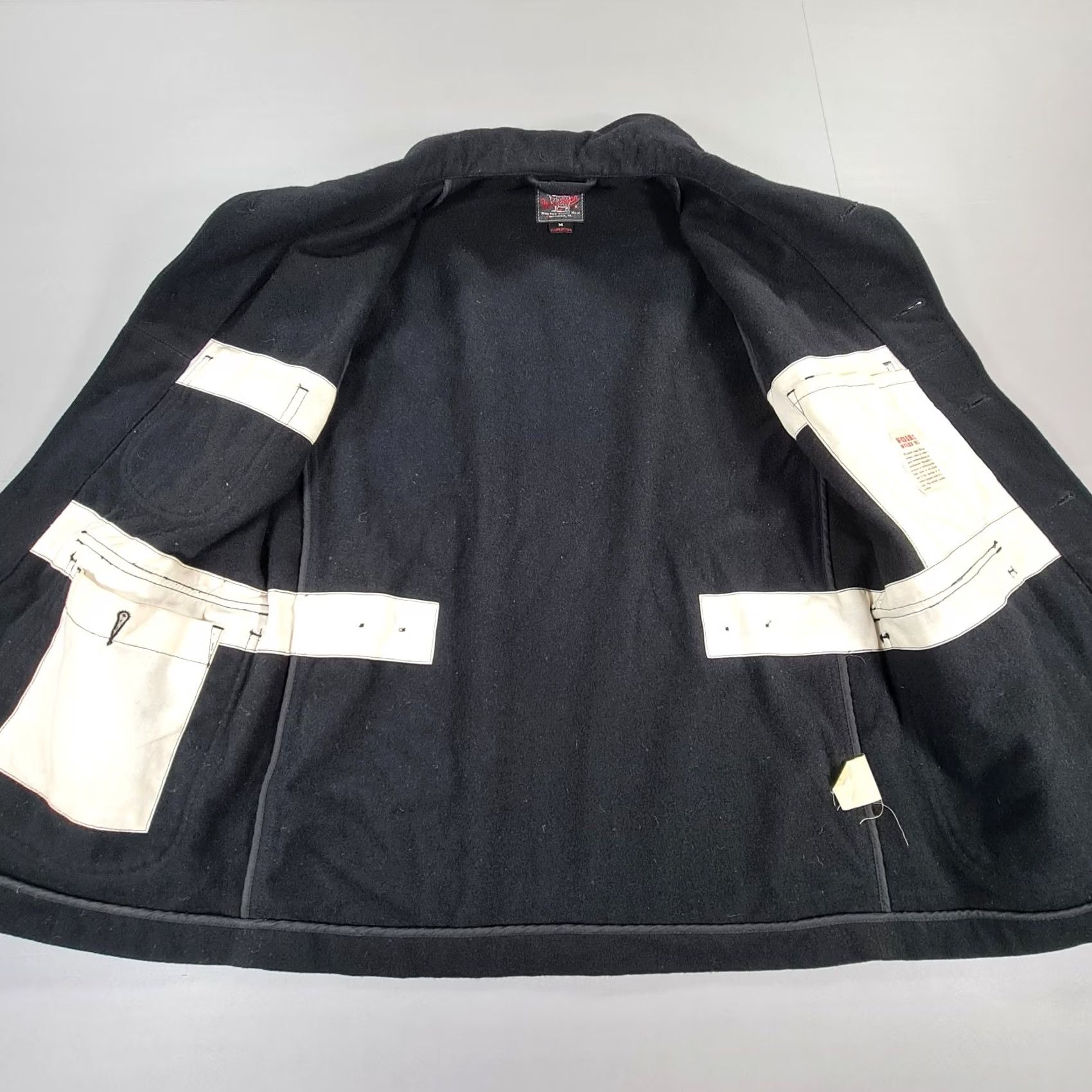 Vintage Woolrich Mens Jacket Black Medium Woolen Mills Daiki Suzuki Maine Guide Shacket Military Jacket Field Wool 100% Wool Unlined Pockets Regular Mens Size US M / EU 48-50 / 2 - 6 Thumbnail